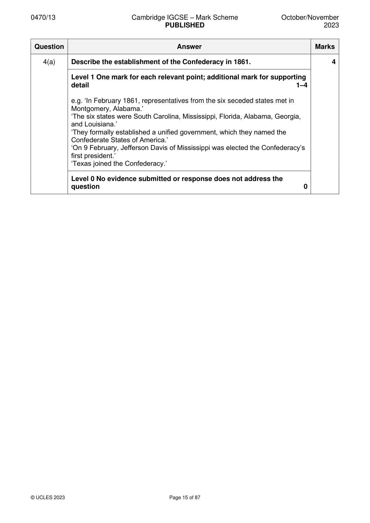 Mark scheme, page 15 of 87