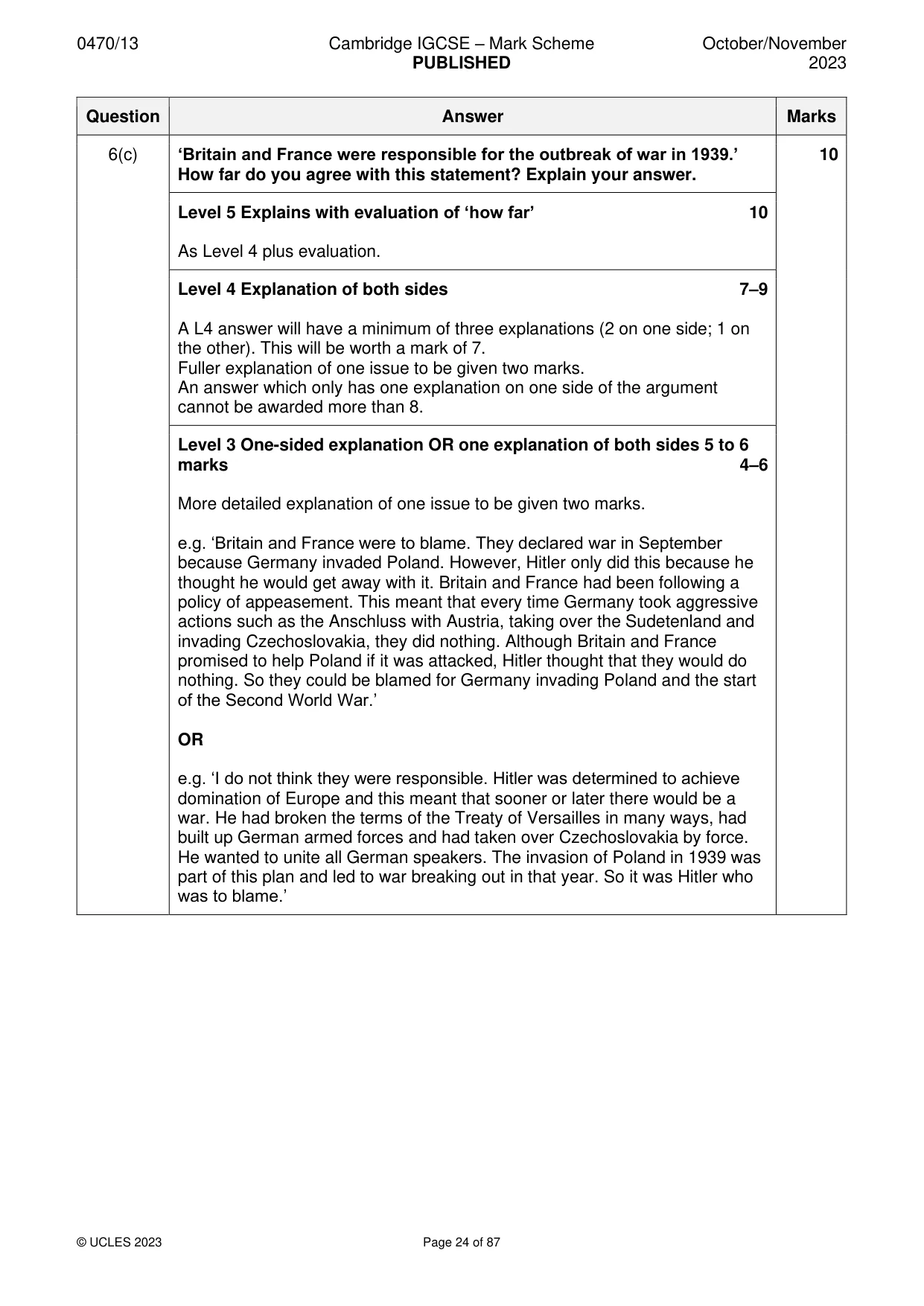 Mark scheme, page 24 of 87
