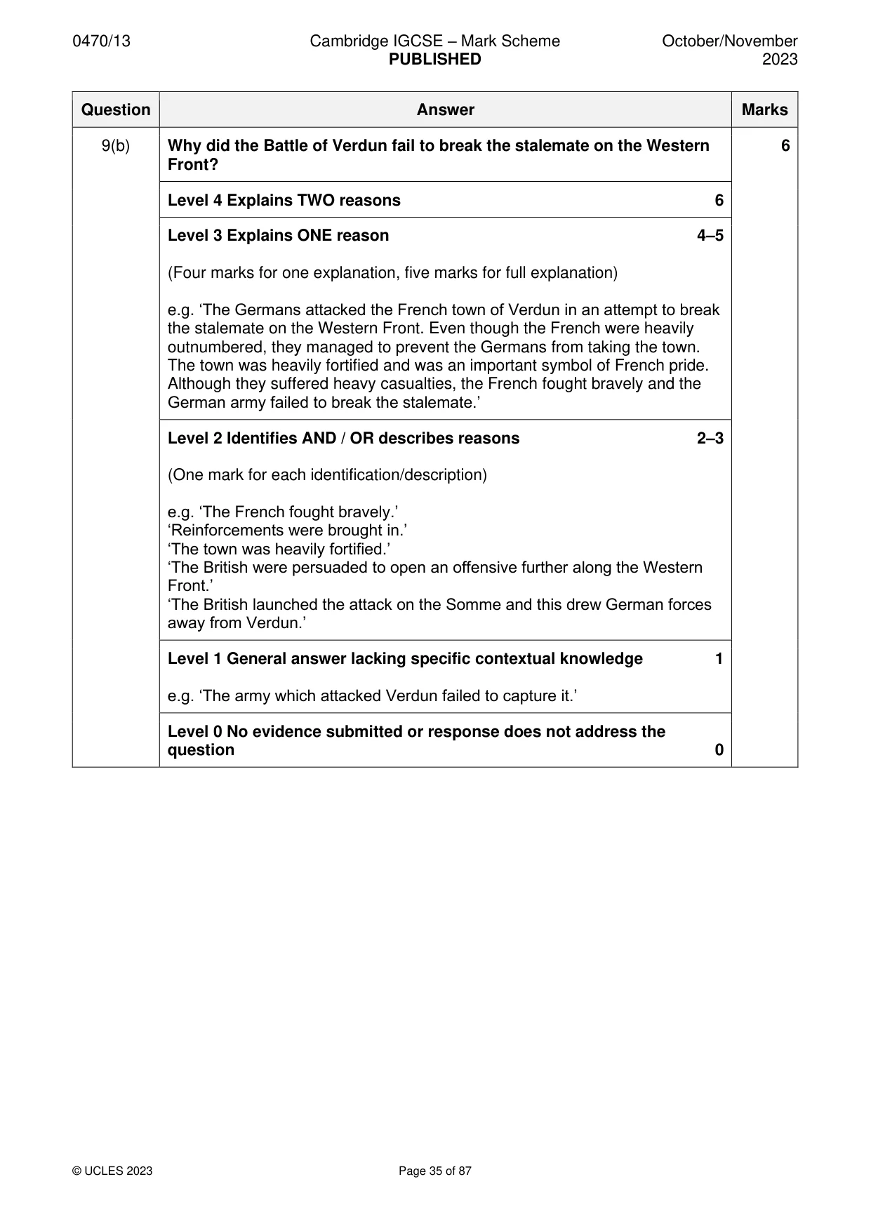 Mark scheme, page 35 of 87