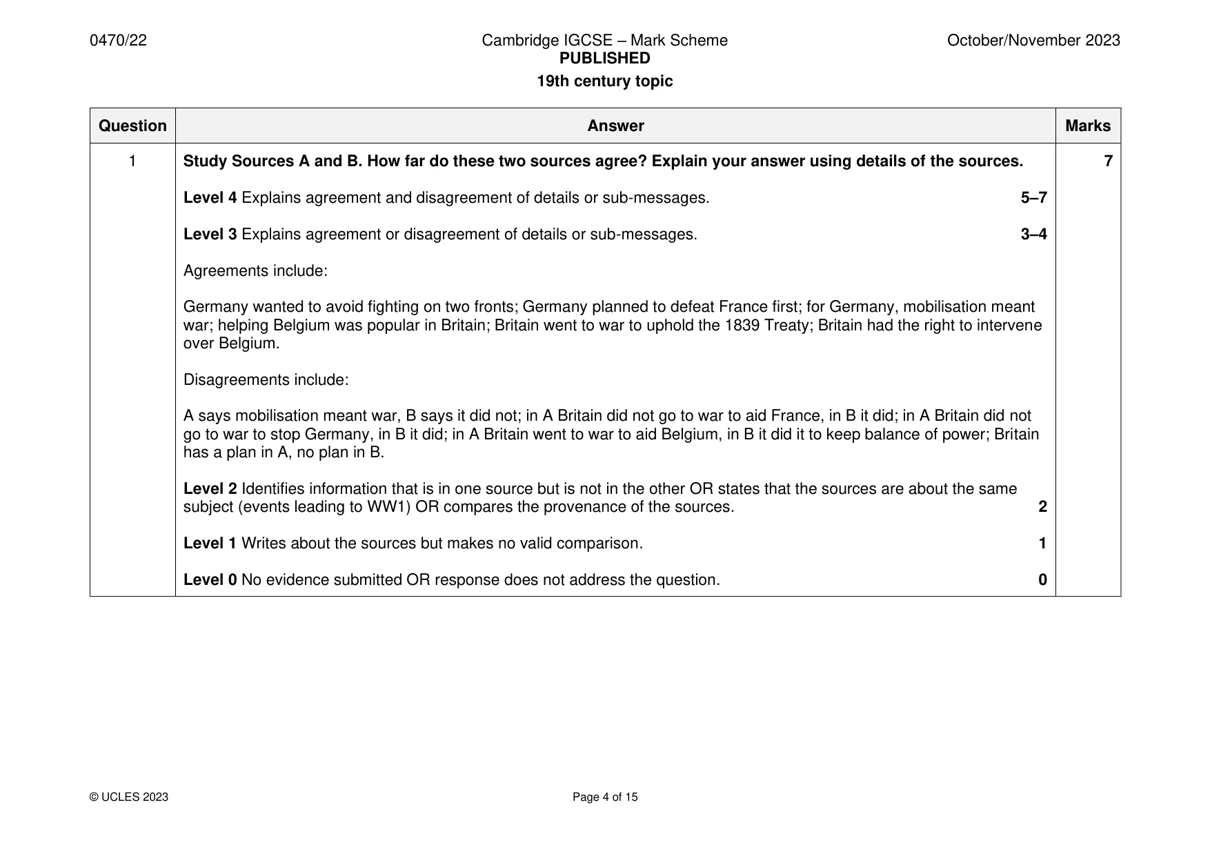 Mark scheme, page 4 of 15