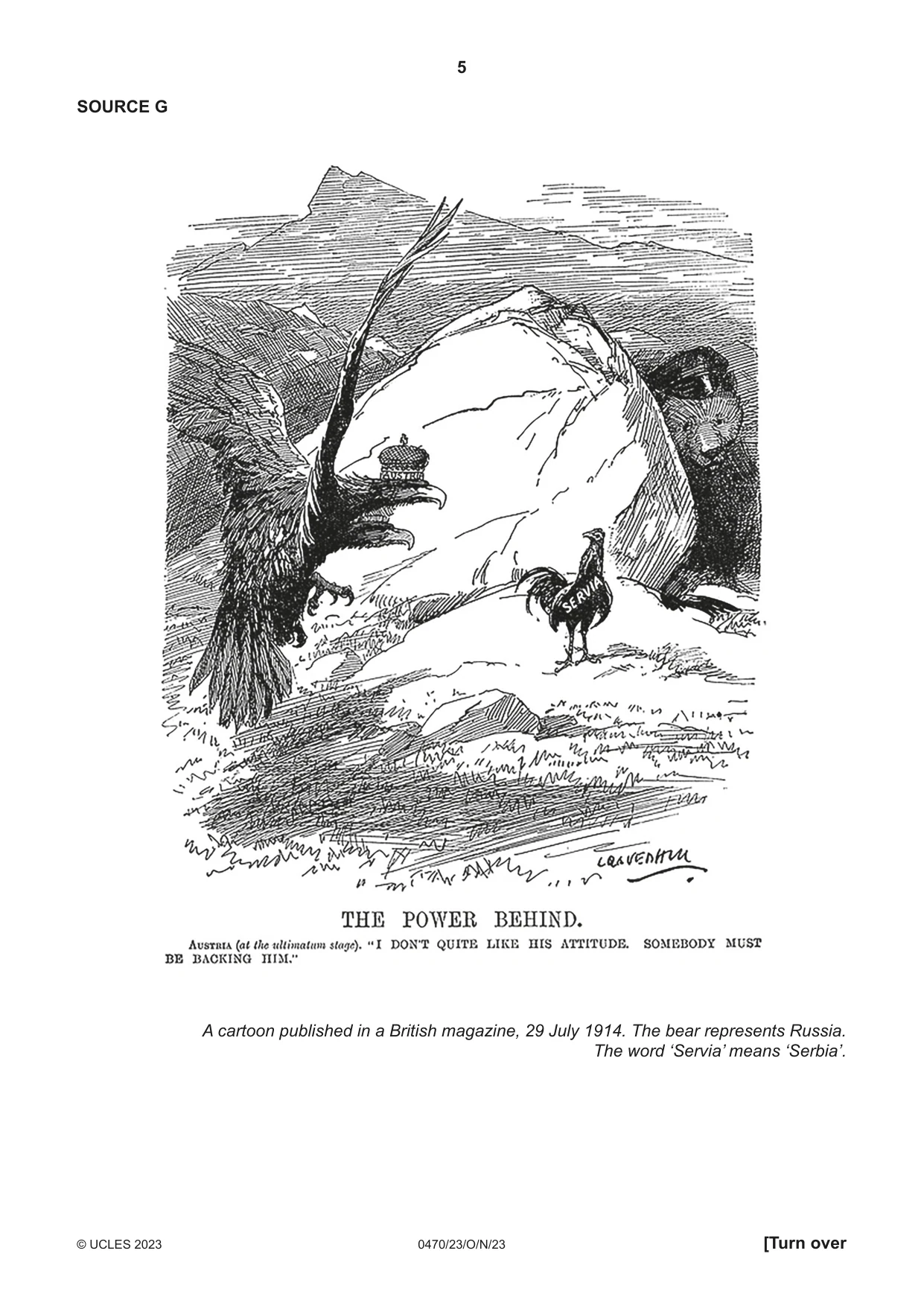 Cambridge IGCSE History 0470 2023 Oct/Nov Paper 2 · Variant 3 question paper, page 5 of 16