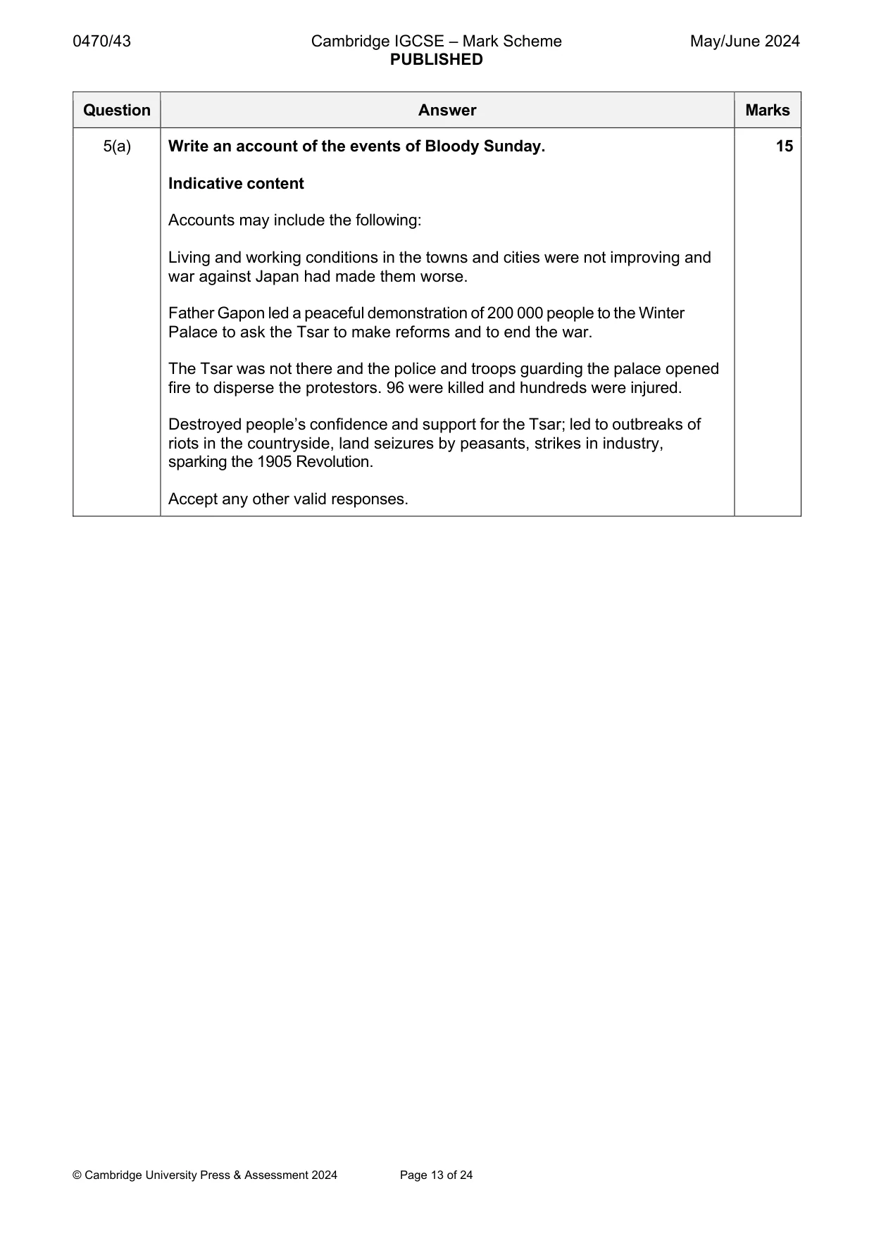 Mark scheme, page 13 of 24