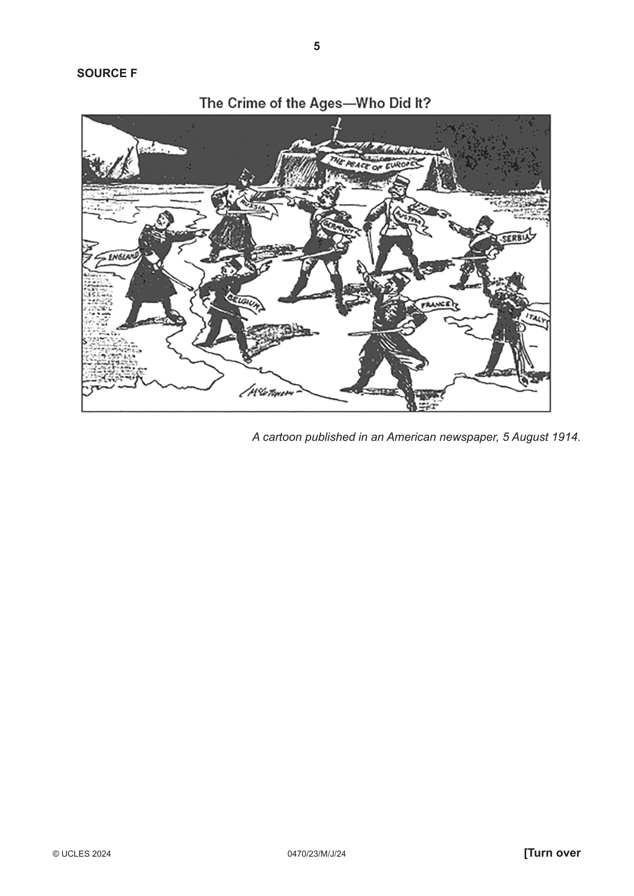 Cambridge IGCSE History 0470 2024 May/June Paper 2 · Variant 3 question paper, page 5 of 12