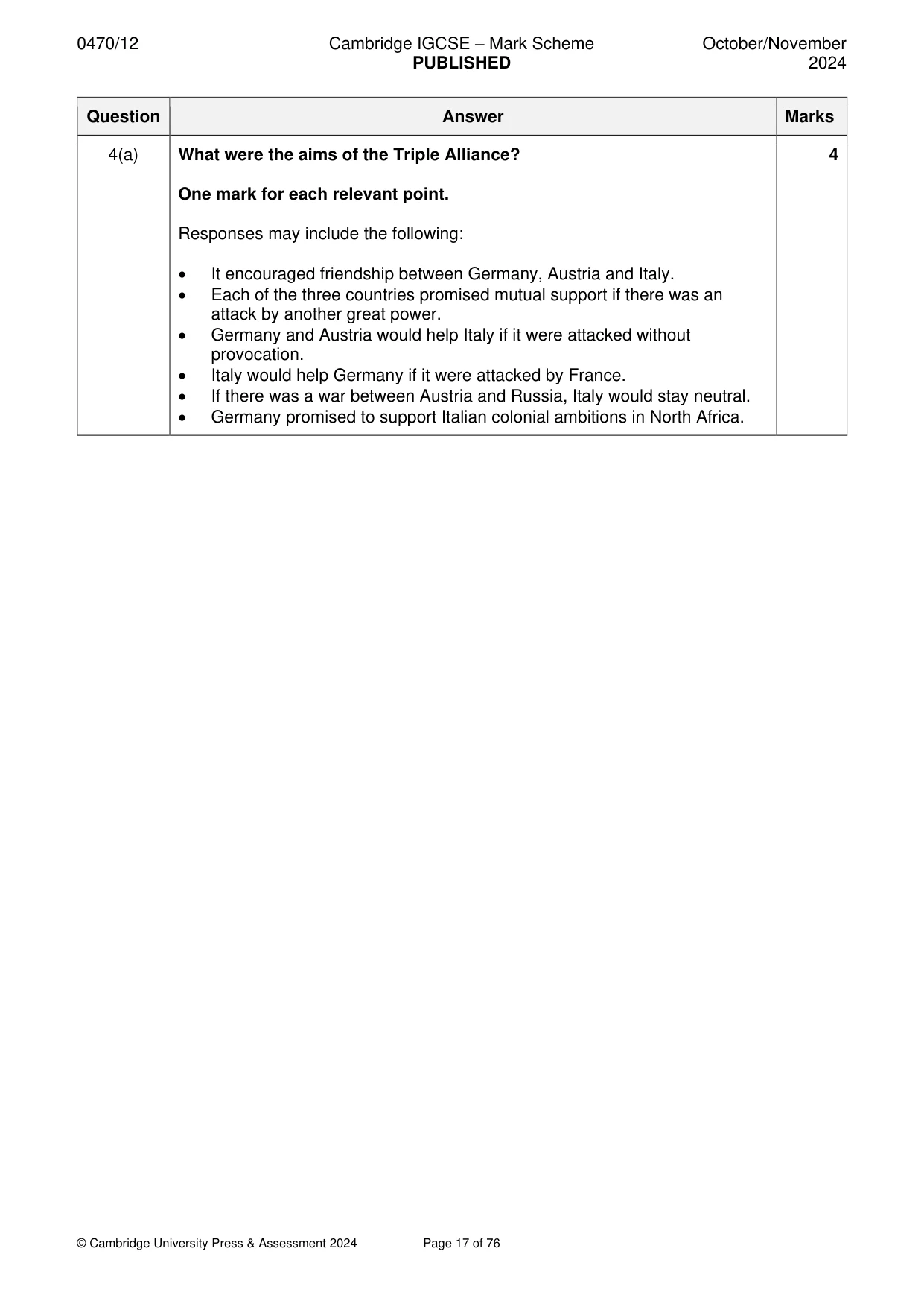 Mark scheme, page 17 of 76
