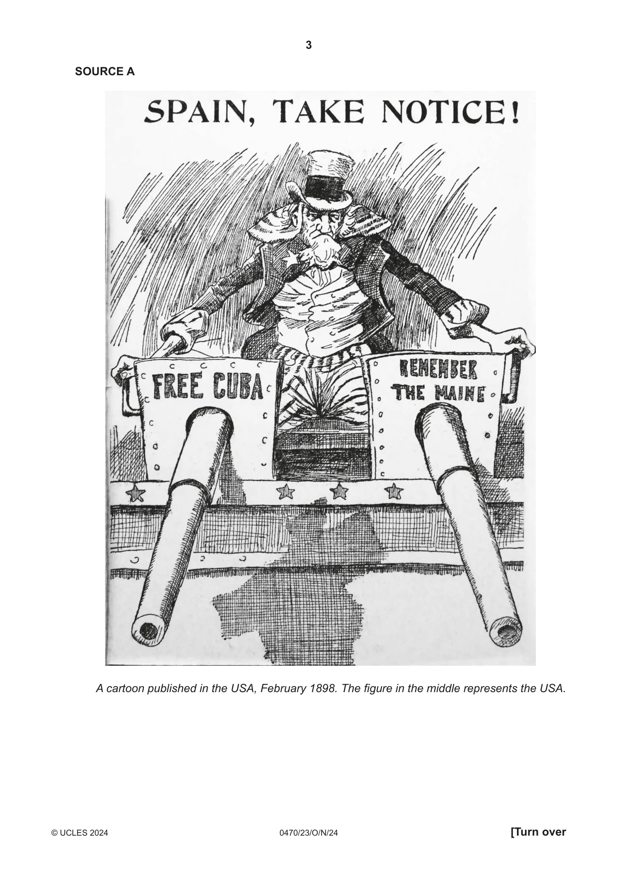 Cambridge IGCSE History 0470 2024 Oct/Nov Paper 2 · Variant 3 question paper, page 3 of 12