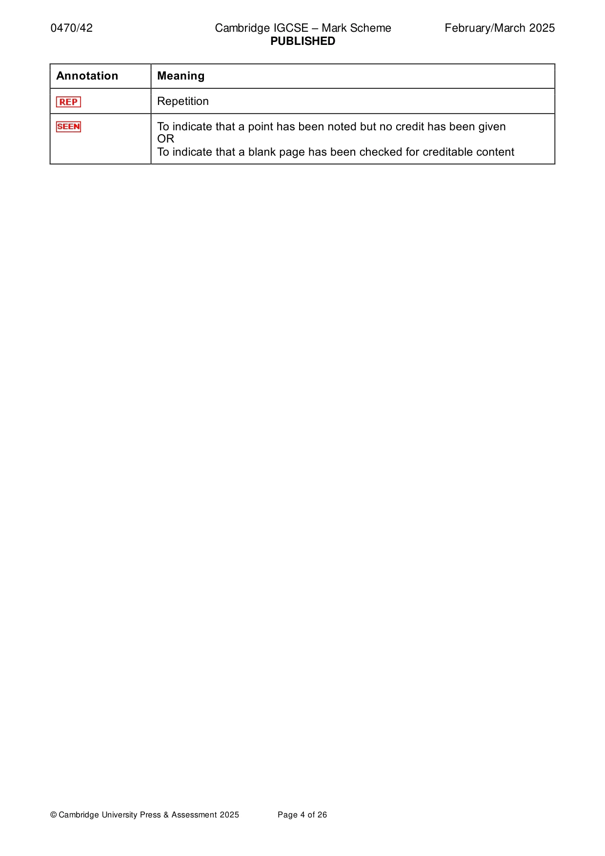 Mark scheme, page 4 of 26