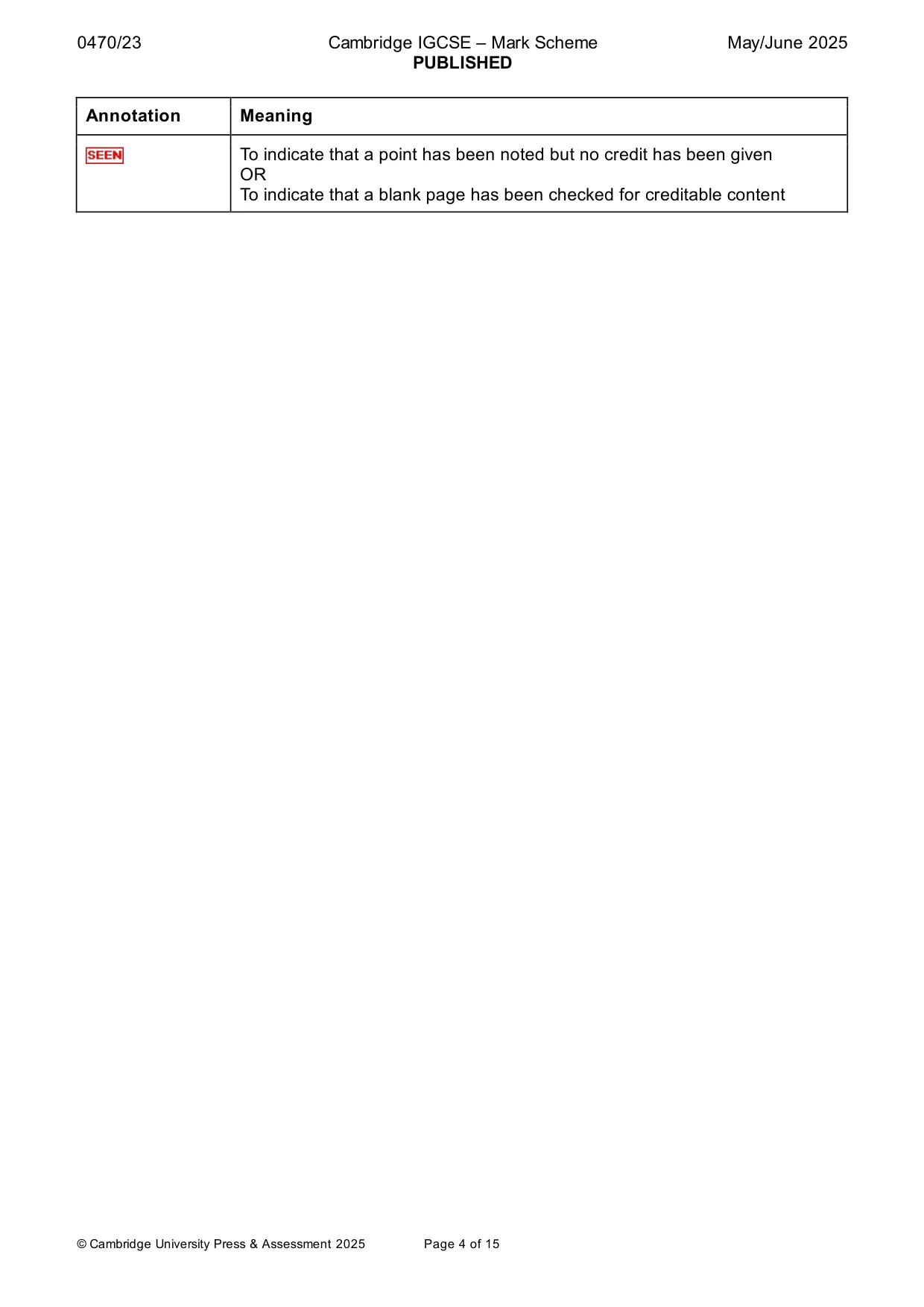Mark scheme, page 4 of 15