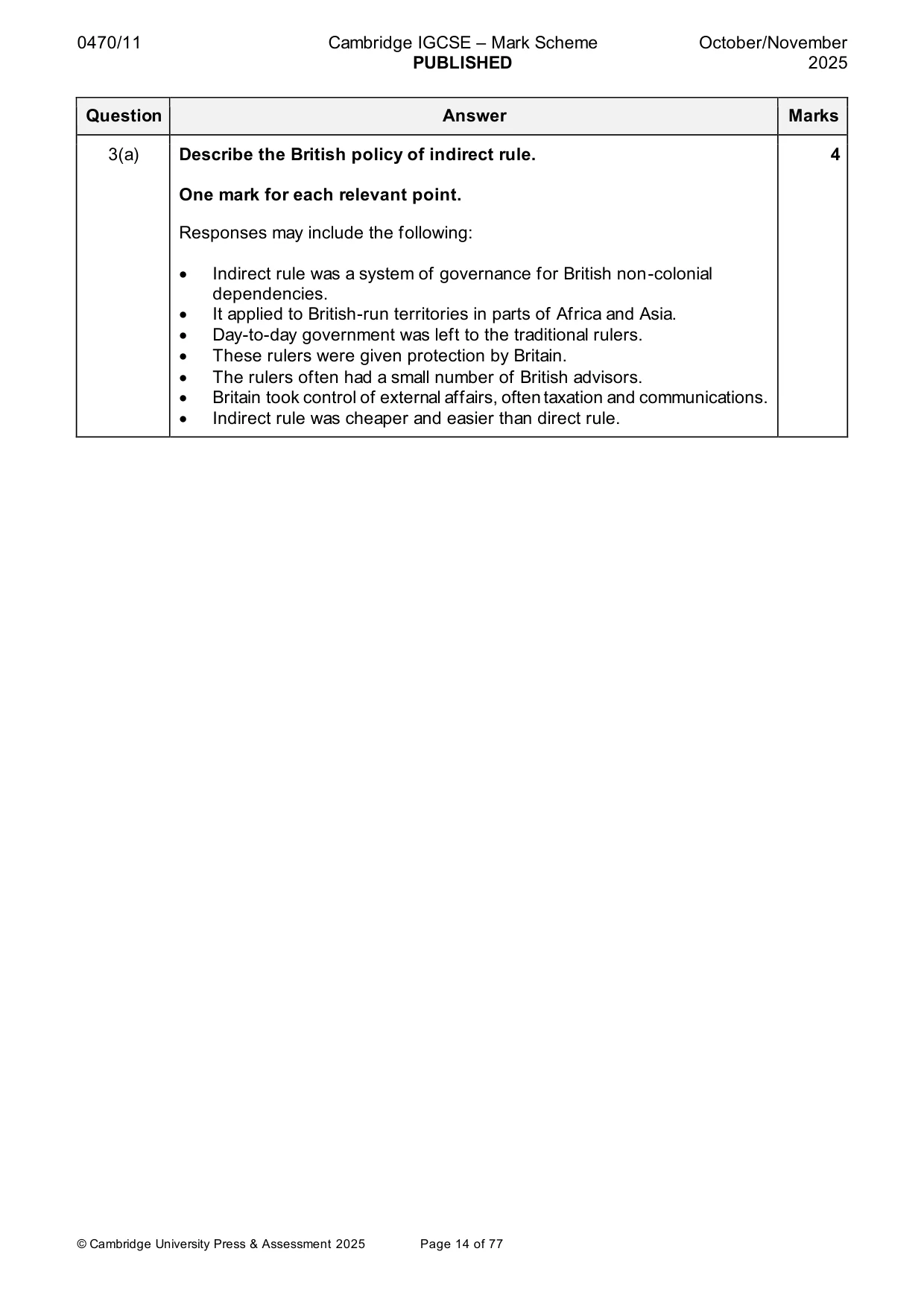 Mark scheme, page 14 of 77