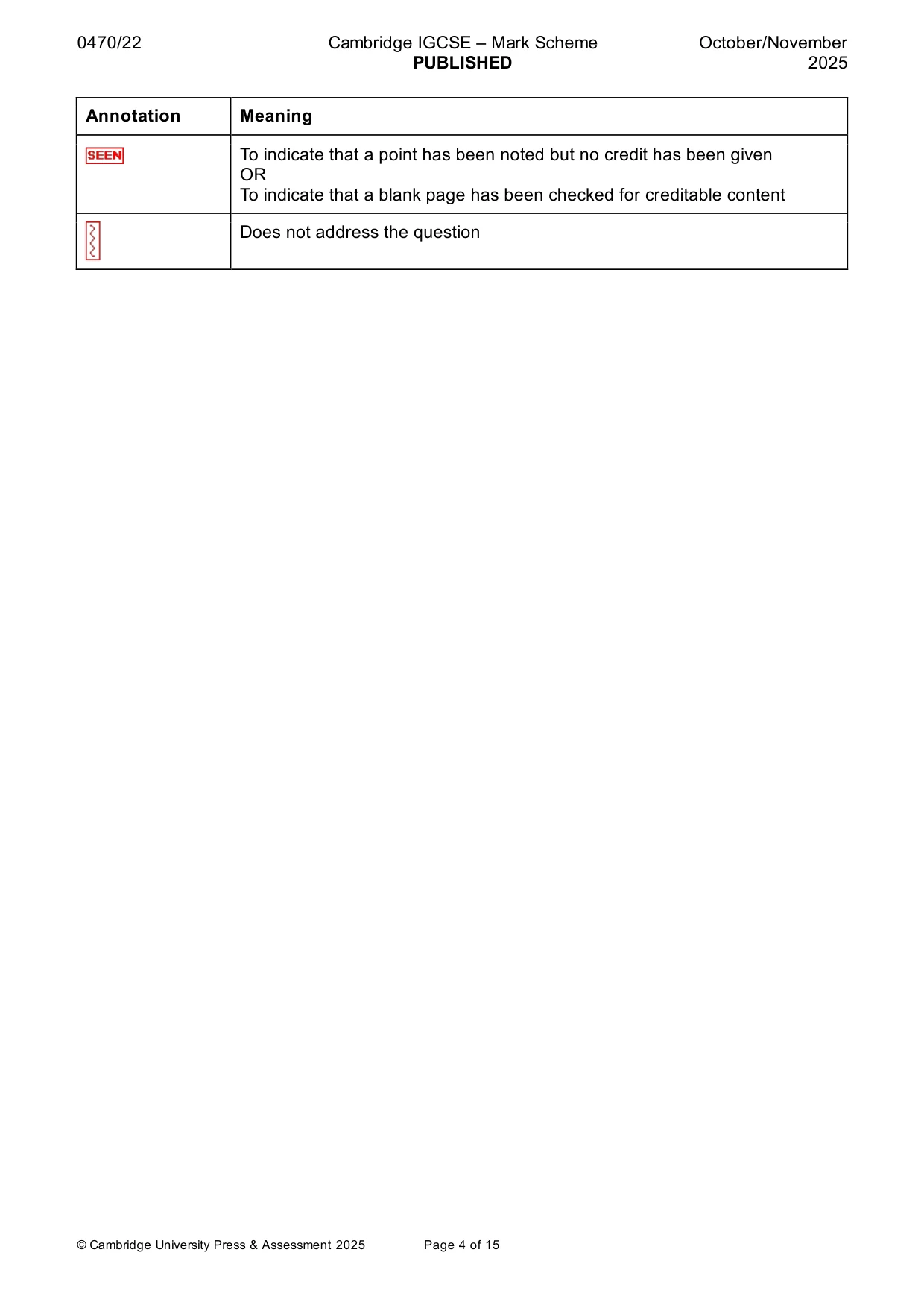 Mark scheme, page 4 of 15