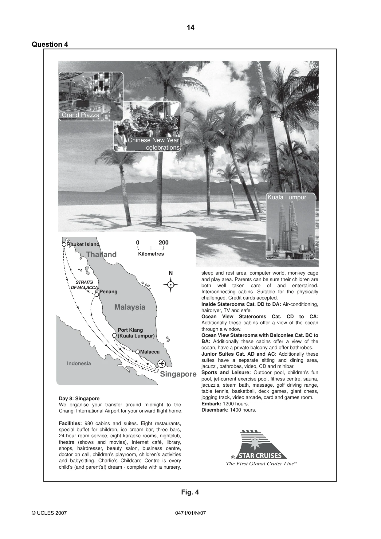 Cambridge IGCSE Travel and Tourism 0471 2007 Oct/Nov Paper 1 · Variant 1 question paper, page 14 of 16