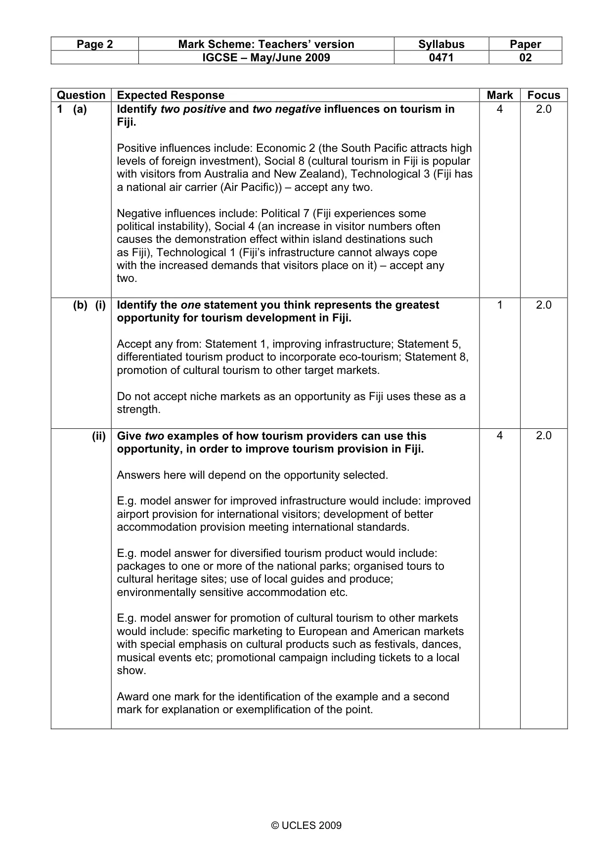 Mark scheme, page 2 of 10