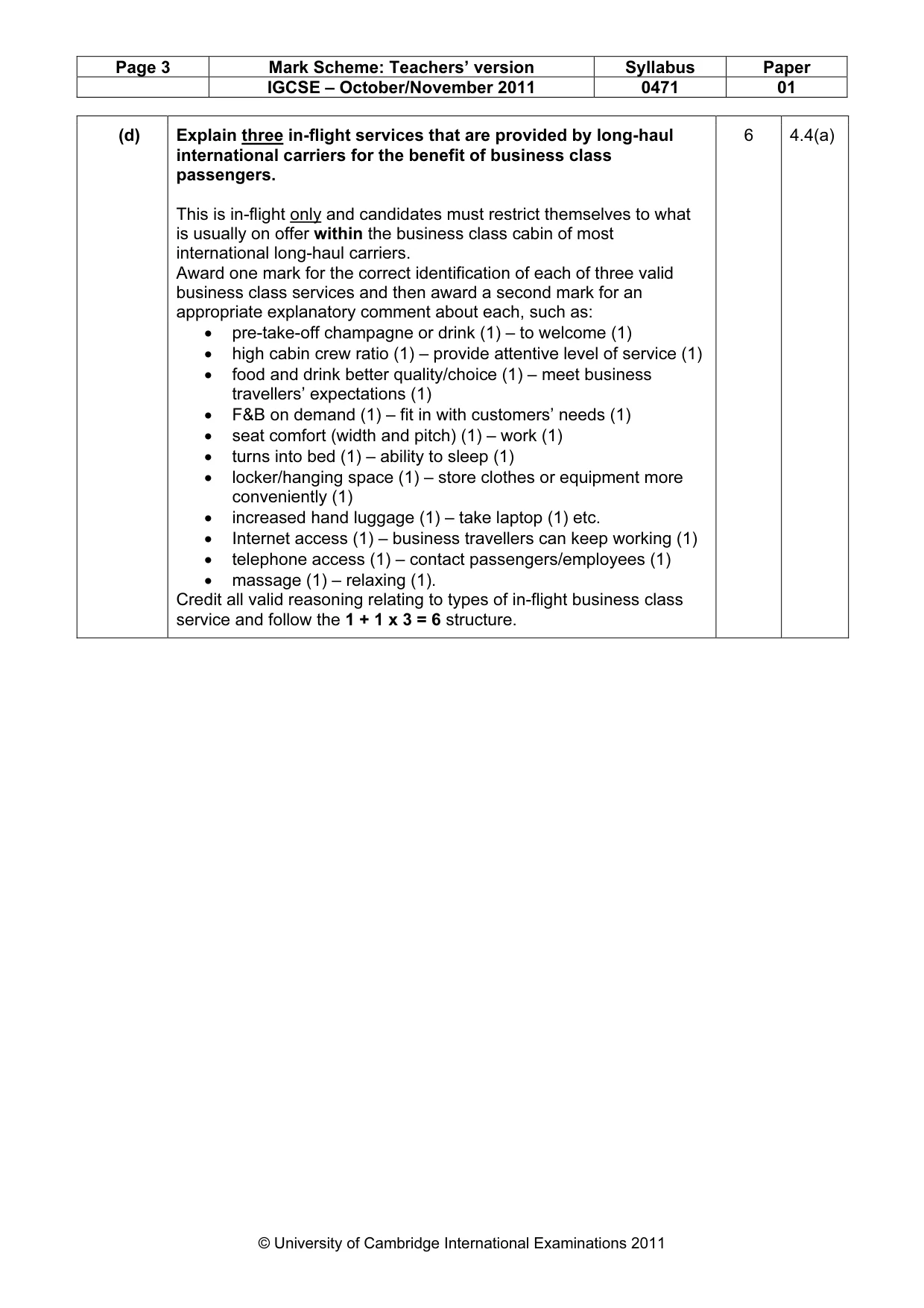Mark scheme, page 3 of 12