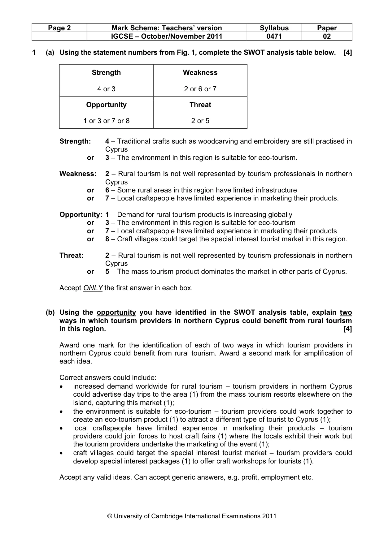 Mark scheme, page 2 of 10