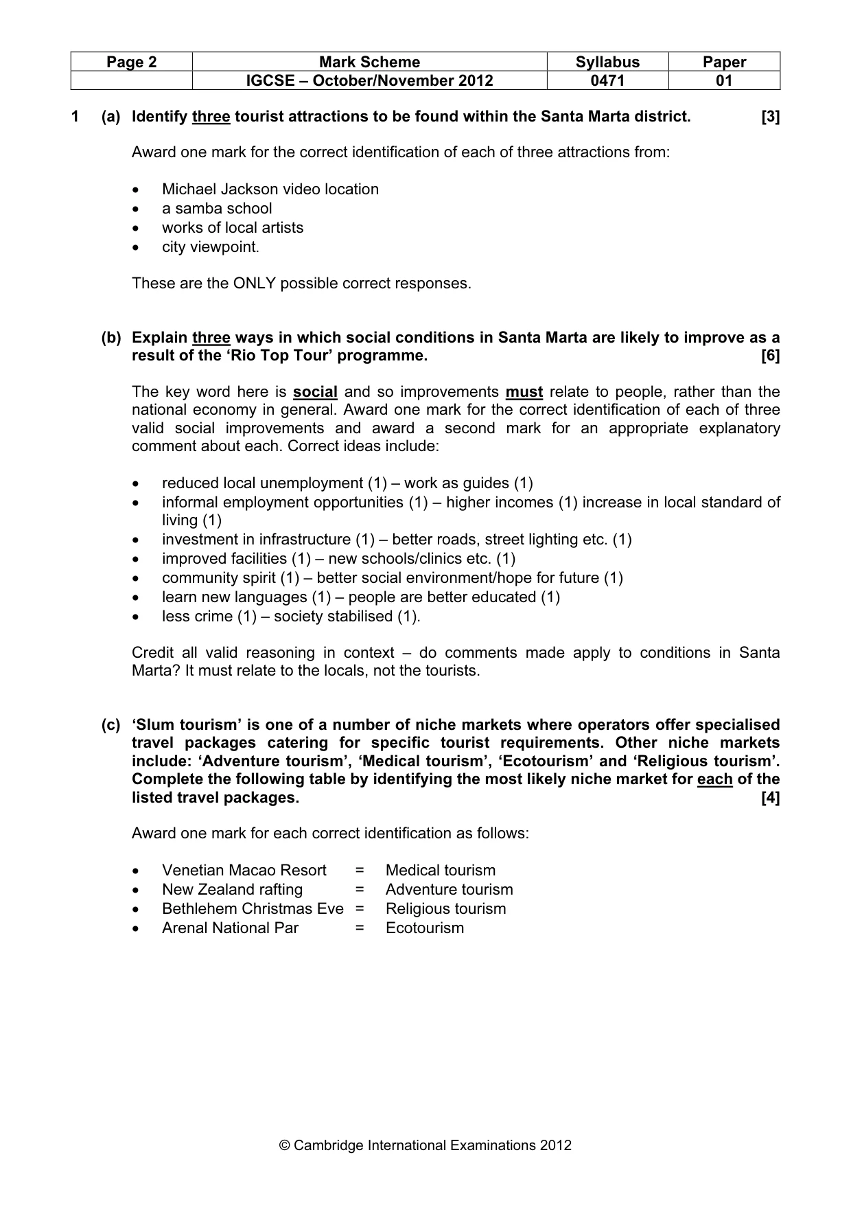 Mark scheme, page 2 of 11