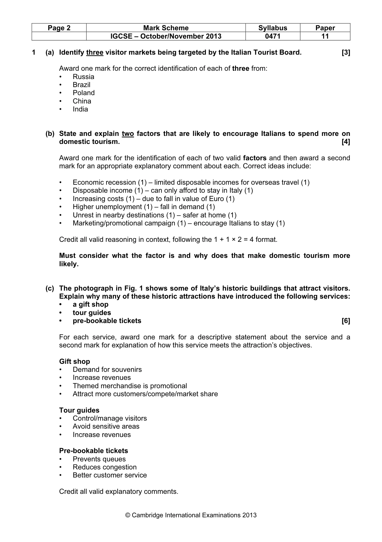 Mark scheme, page 2 of 10