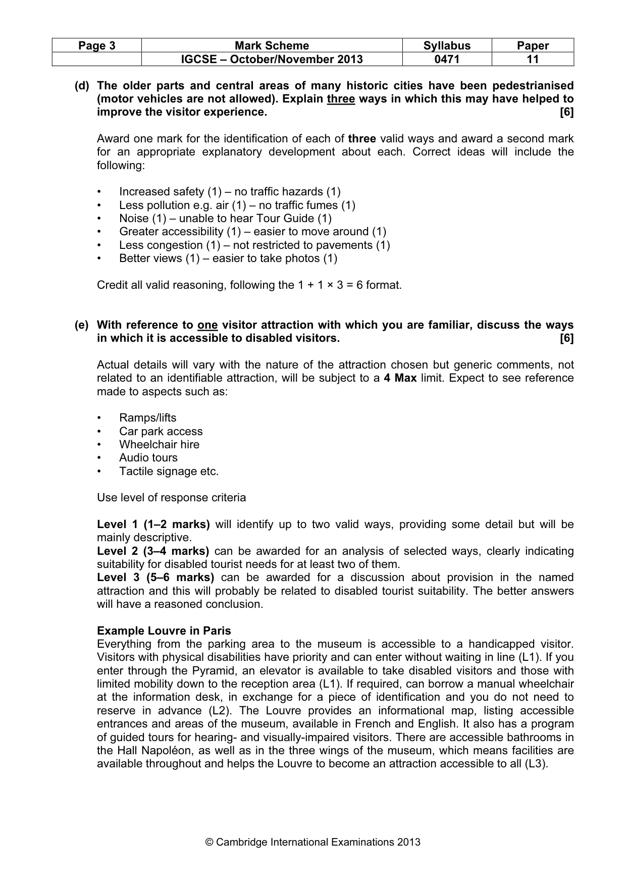 Mark scheme, page 3 of 10