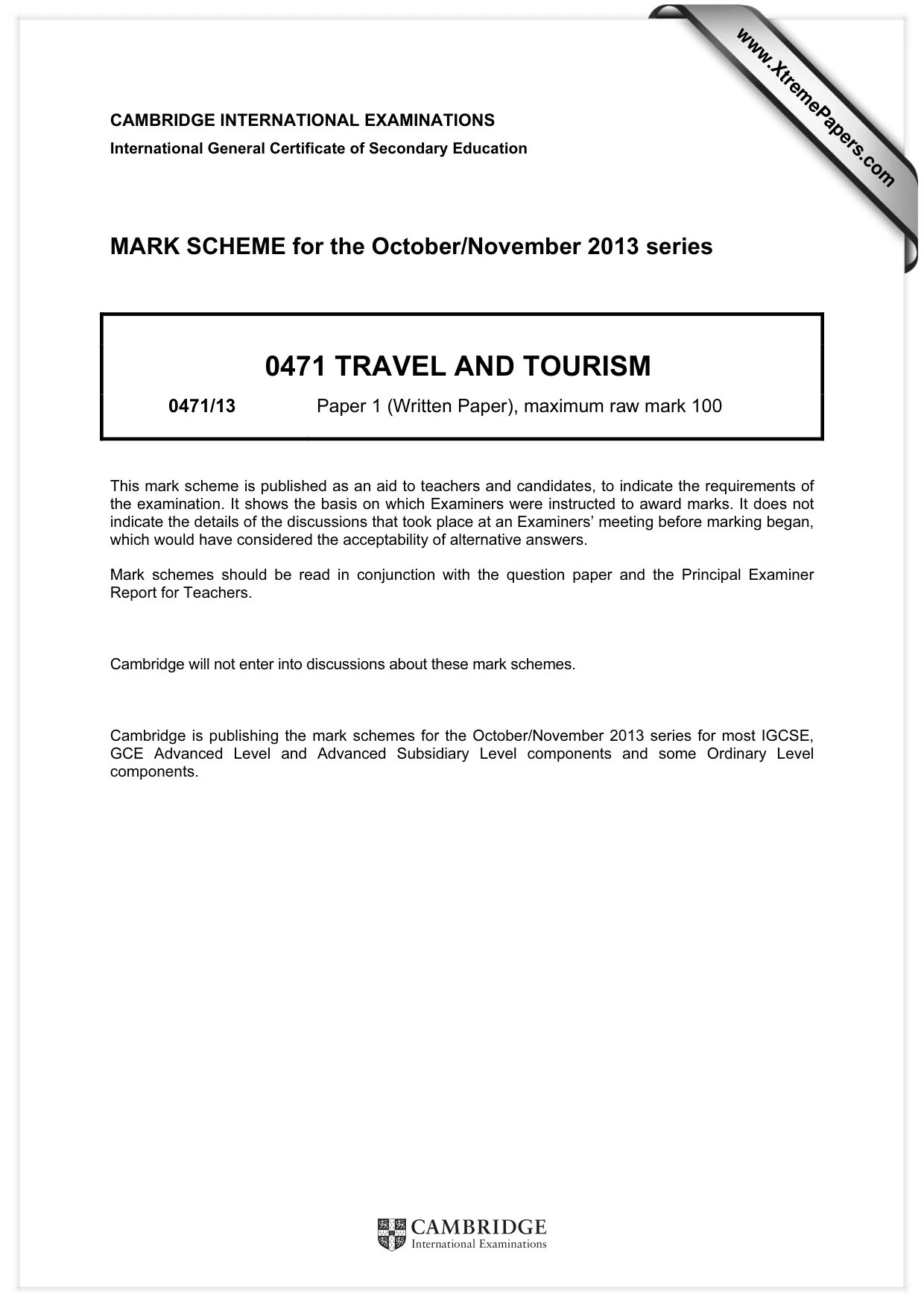 Mark scheme, page 1 of 9