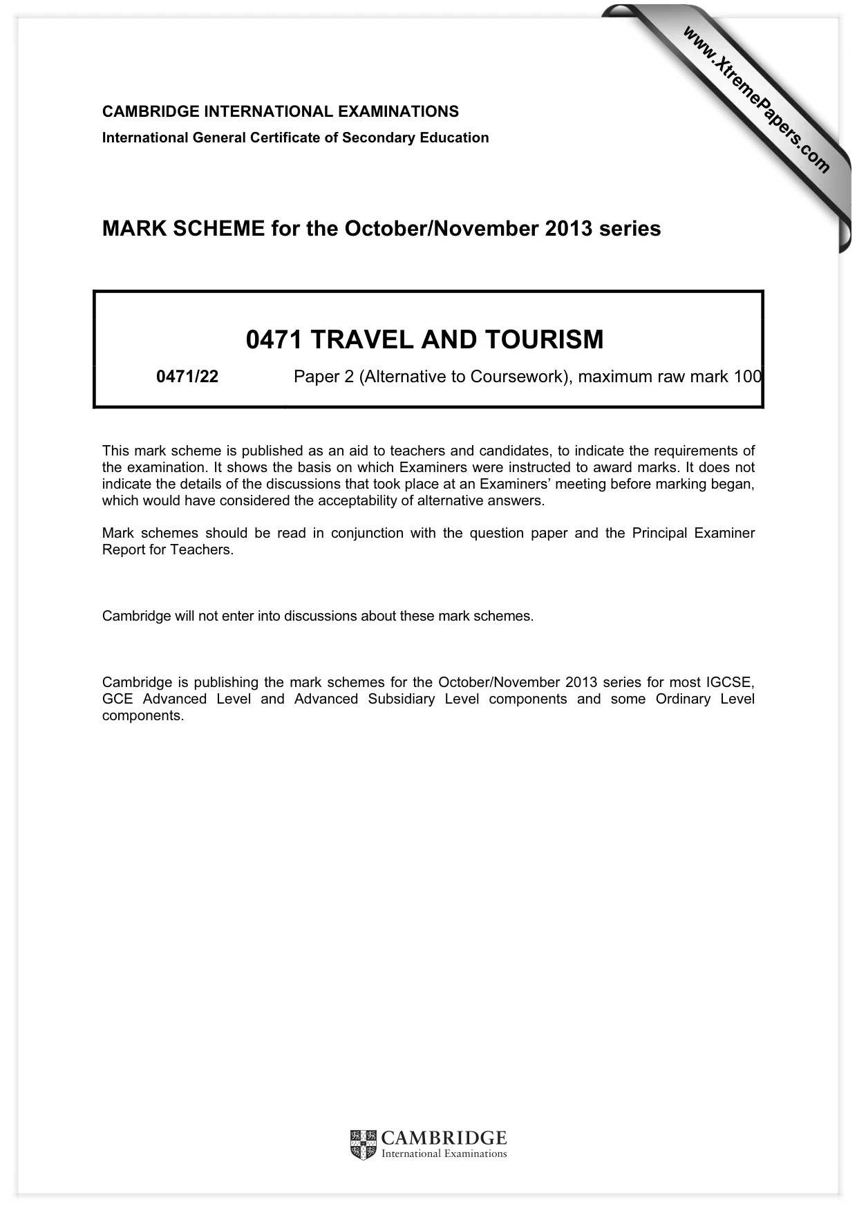 Mark scheme, page 1 of 8