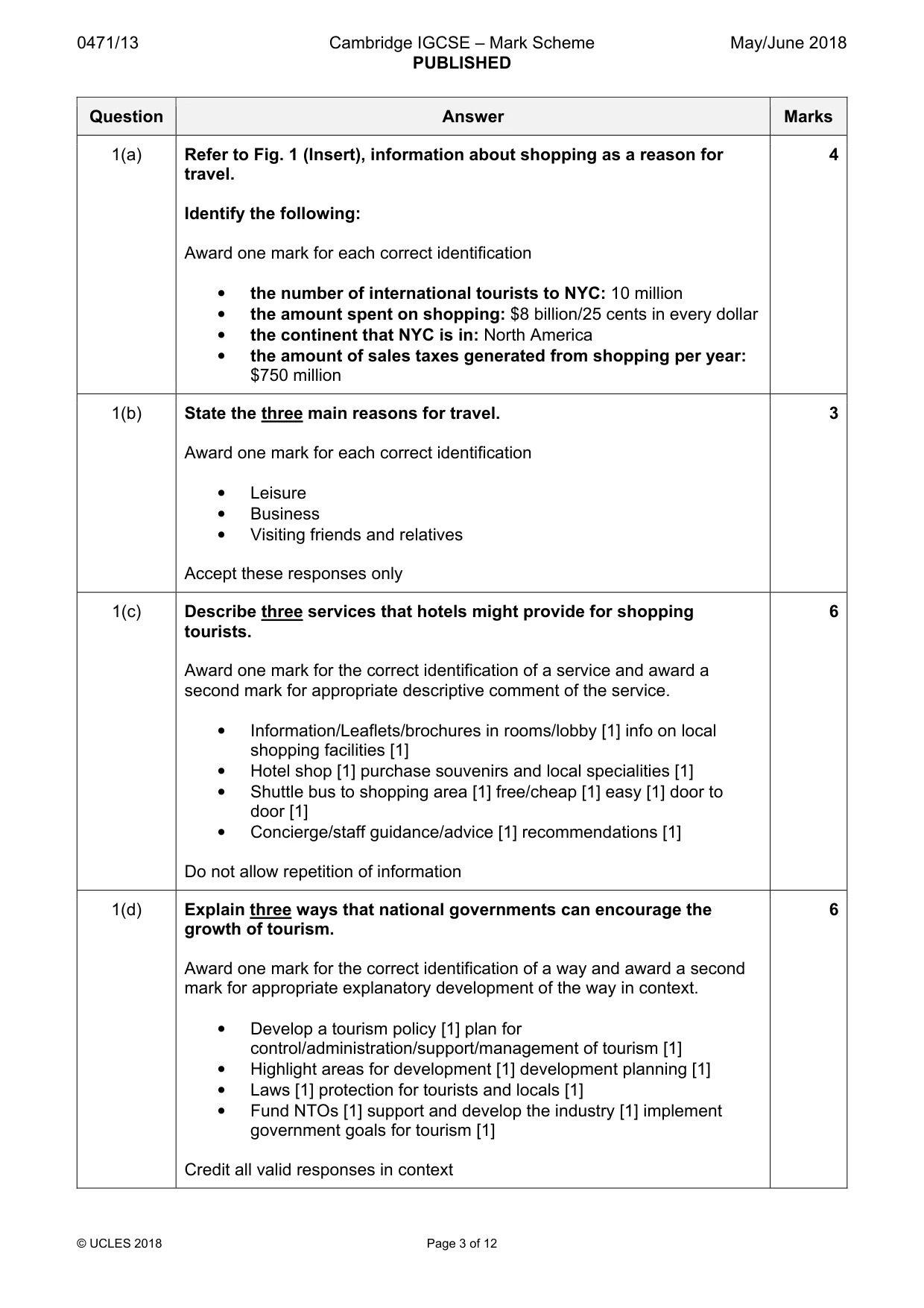 Mark scheme, page 3 of 12