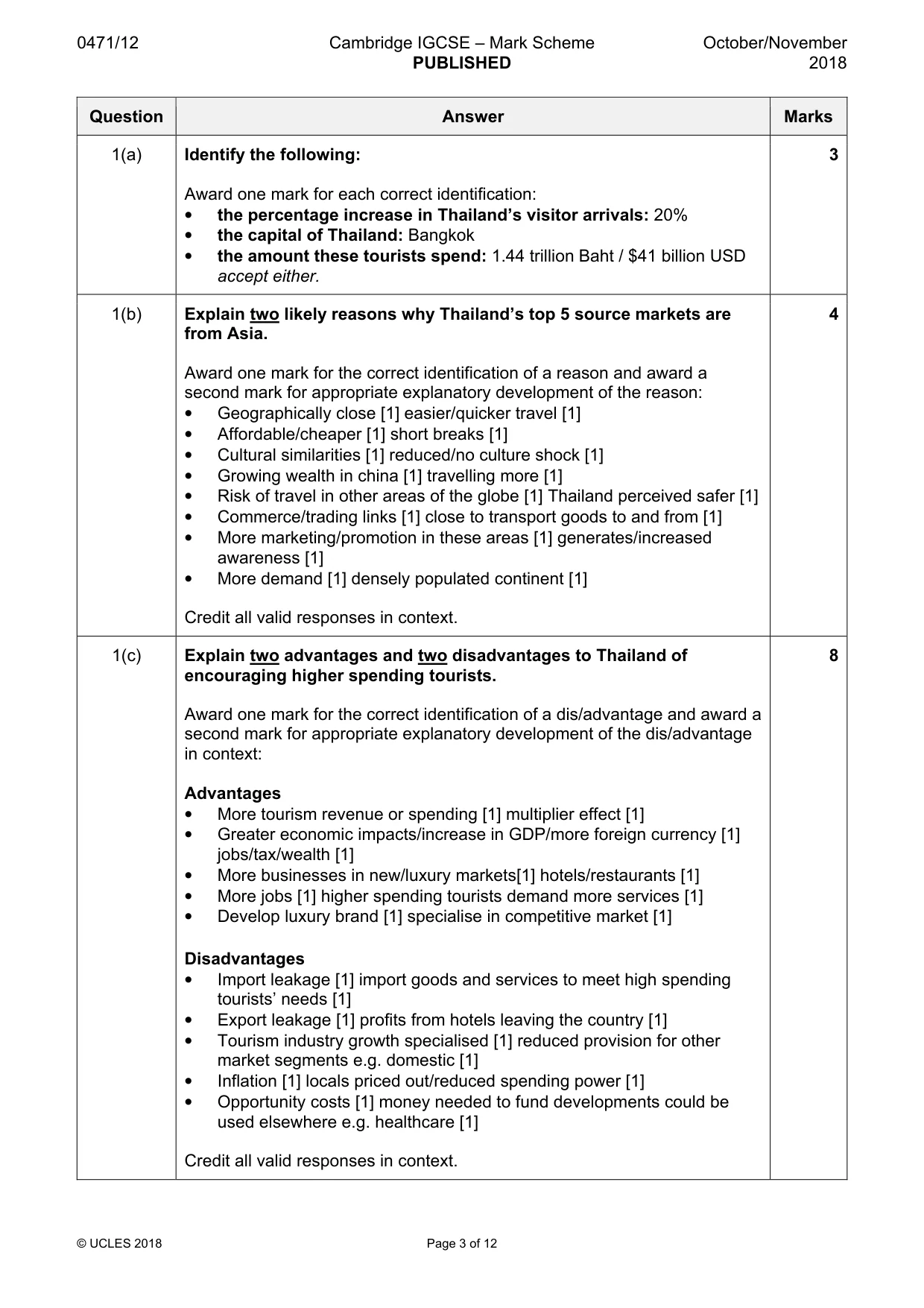 Mark scheme, page 3 of 12