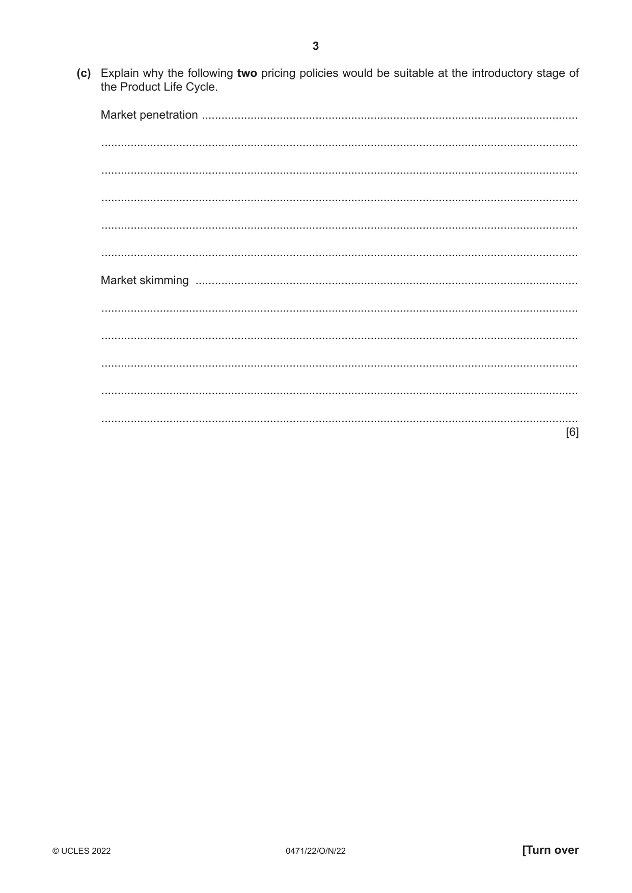 Cambridge IGCSE Travel and Tourism 0471 2022 Oct/Nov Paper 2 · Variant 2 question paper, page 3 of 16