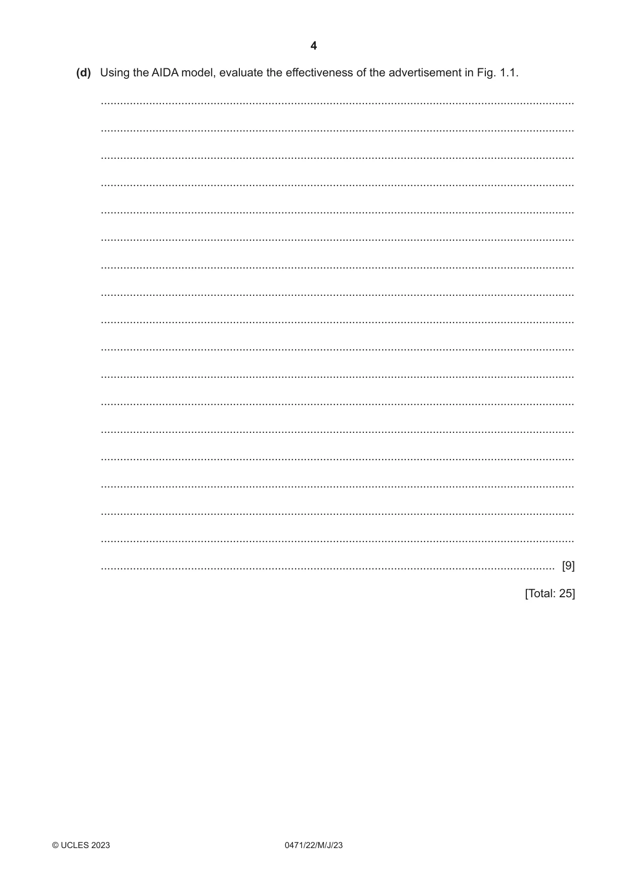 Cambridge IGCSE Travel and Tourism 0471 2023 May/June Paper 2 · Variant 2 question paper, page 4 of 16