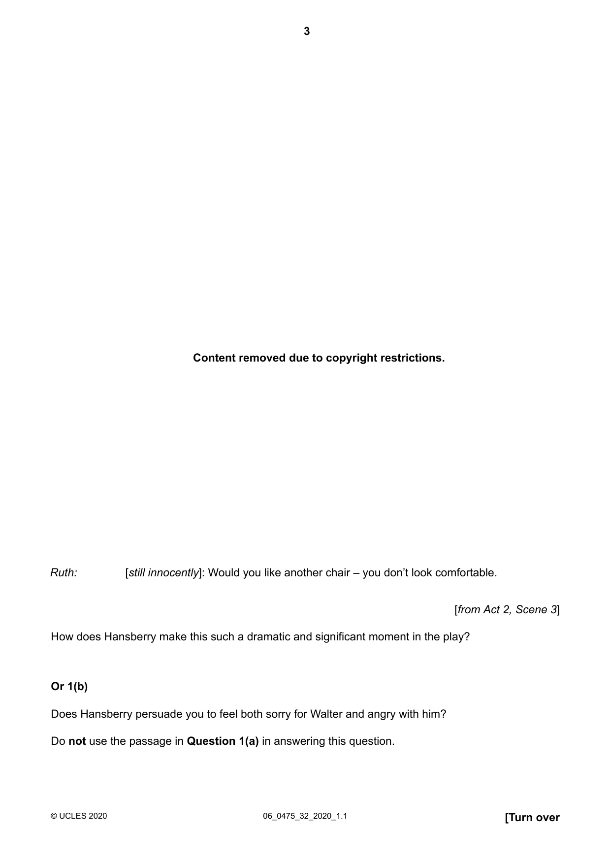 Cambridge IGCSE English - Literature in English 0475 2020 May/June Paper 3 · Variant 2 question paper, page 3 of 12