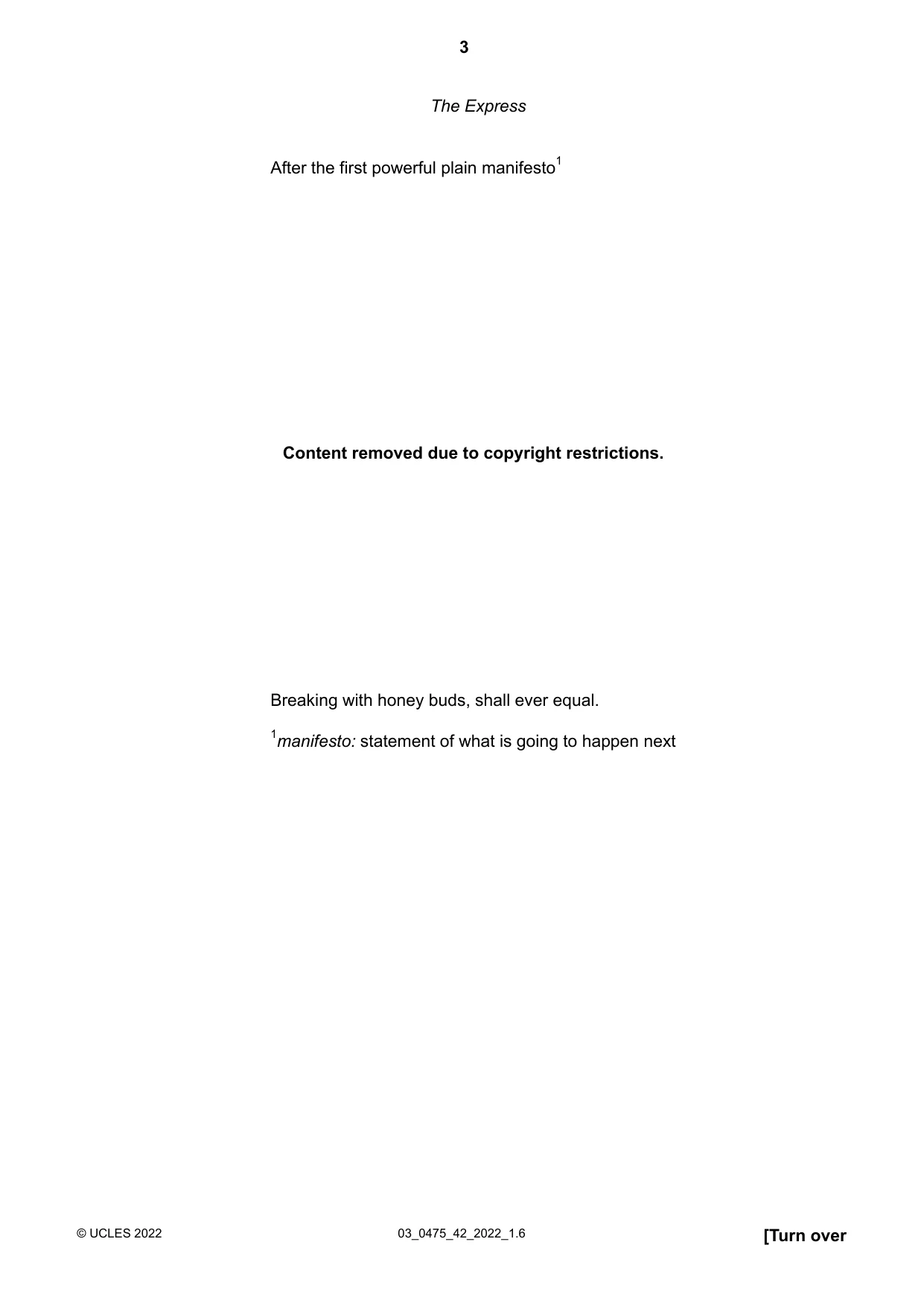 Cambridge IGCSE English - Literature in English 0475 2022 Feb/March Paper 4 · Variant 2 question paper, page 3 of 8
