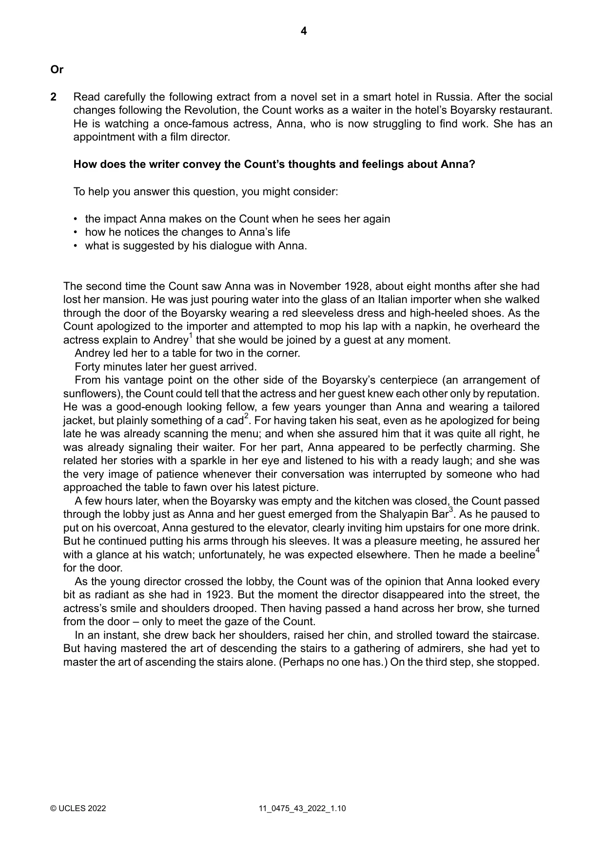 Cambridge IGCSE English - Literature in English 0475 2022 Oct/Nov Paper 4 · Variant 3 question paper, page 4 of 8
