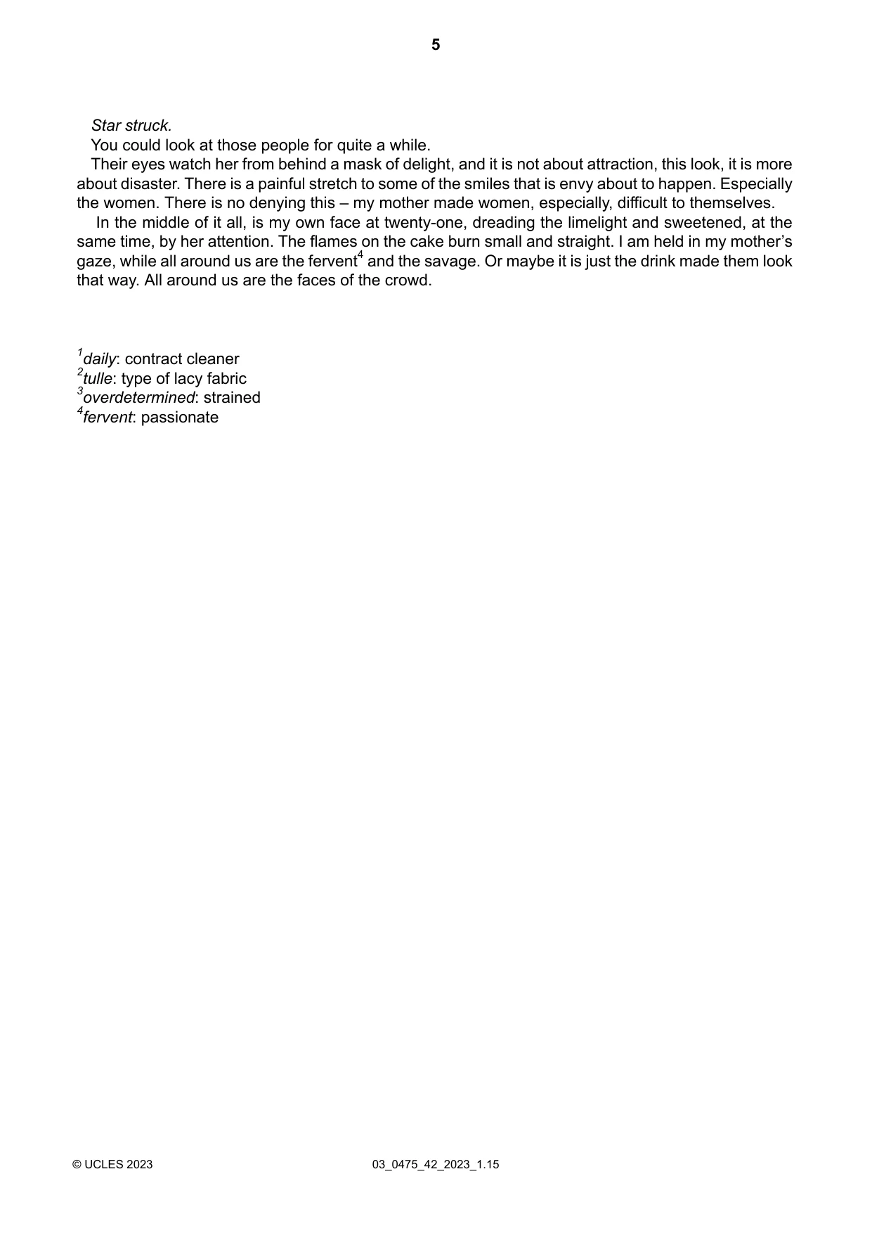 Cambridge IGCSE English - Literature in English 0475 2023 Feb/March Paper 4 · Variant 2 question paper, page 5 of 8