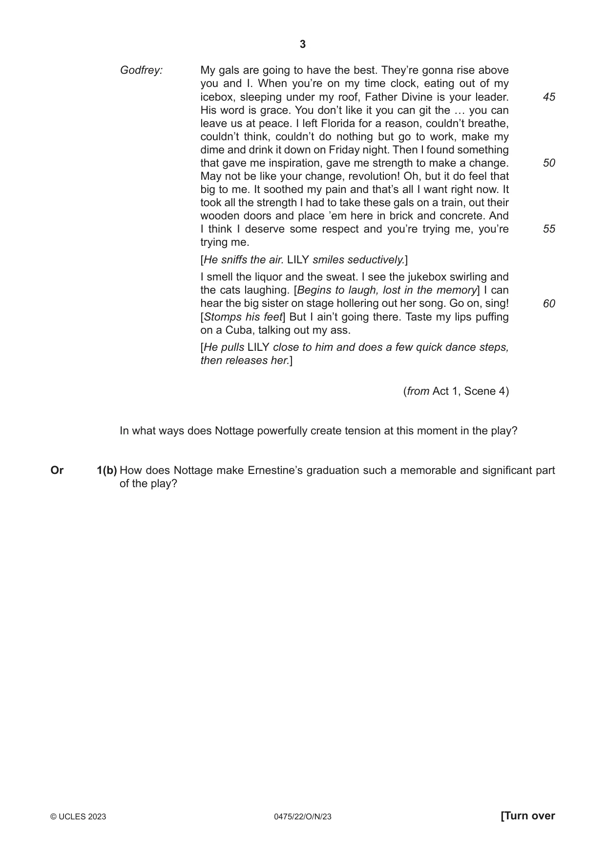 Cambridge IGCSE English - Literature in English 0475 2023 Oct/Nov Paper 2 · Variant 2 question paper, page 3 of 12