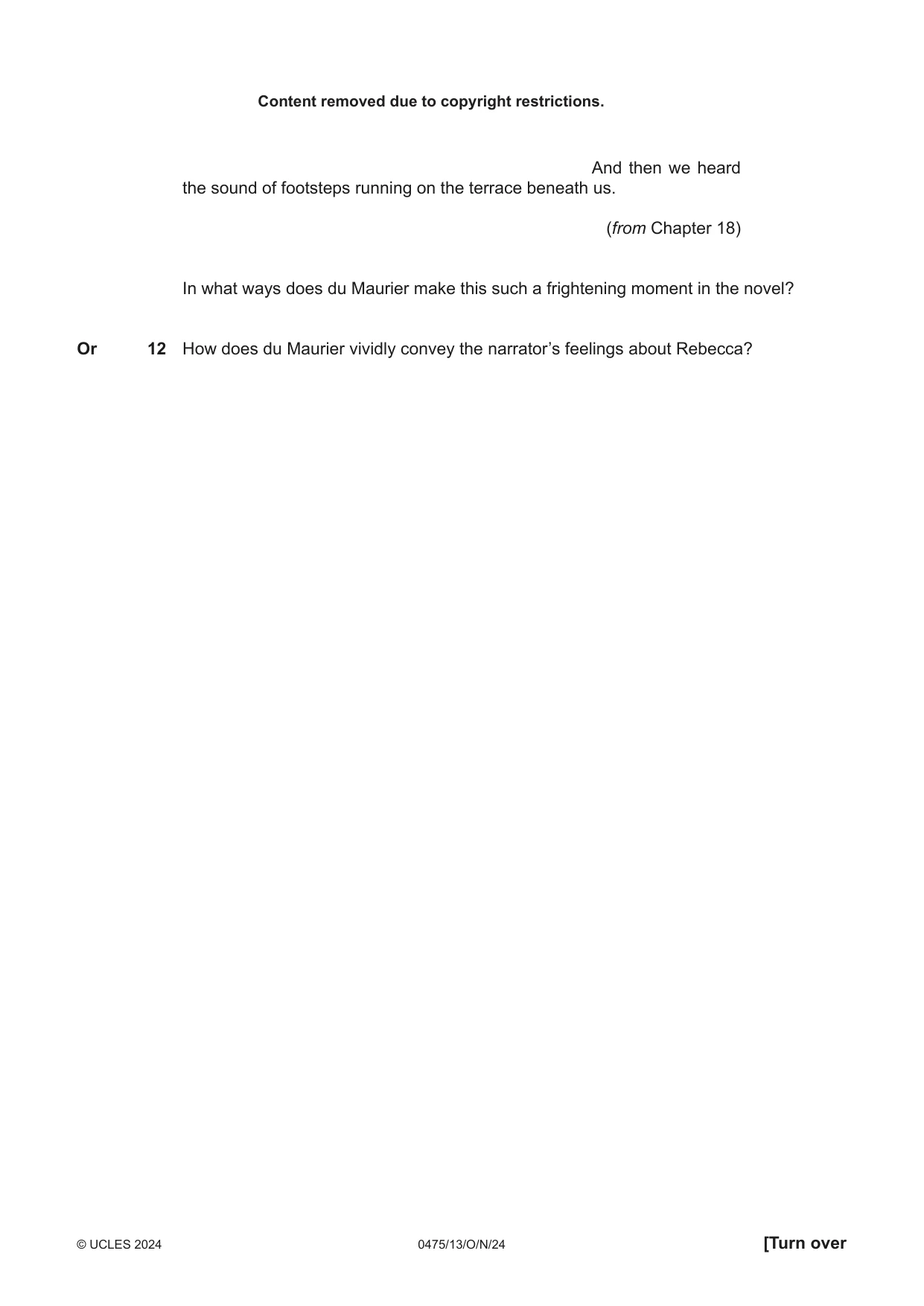 Cambridge IGCSE English - Literature in English 0475 2024 Oct/Nov Paper 1 · Variant 3 question paper, page 17 of 28