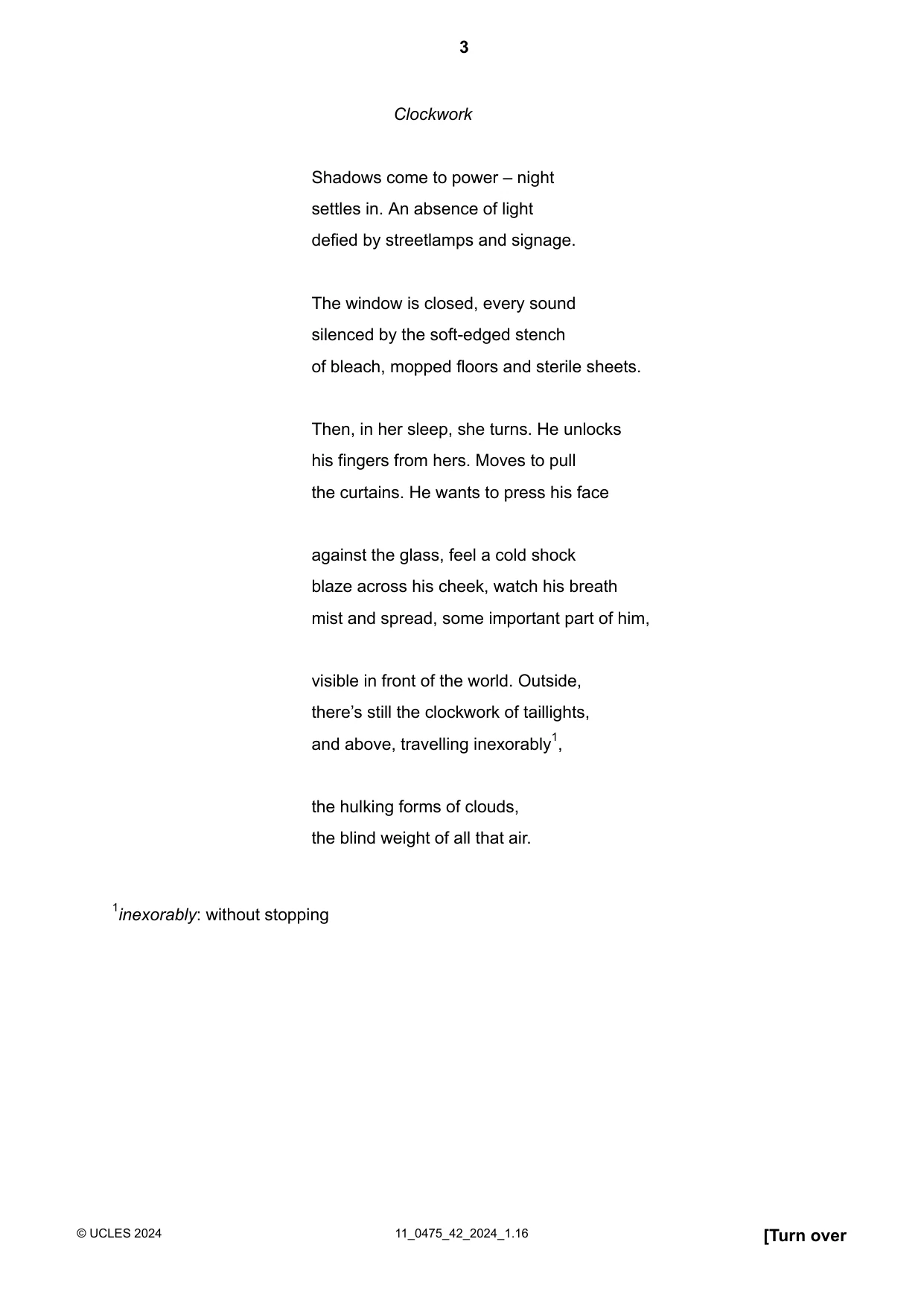 Cambridge IGCSE English - Literature in English 0475 2024 Oct/Nov Paper 4 · Variant 2 question paper, page 3 of 8