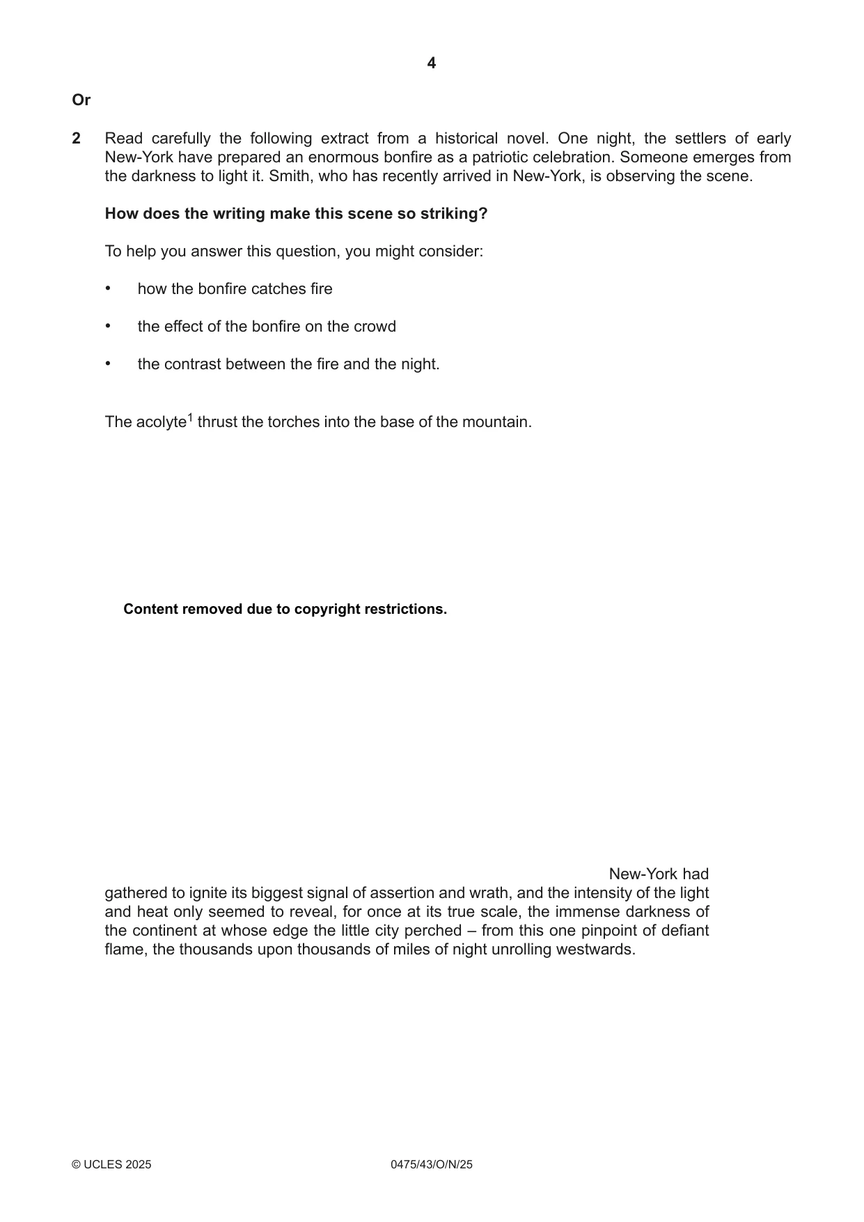 Cambridge IGCSE English - Literature in English 0475 2025 Oct/Nov Paper 4 · Variant 3 question paper, page 4 of 8