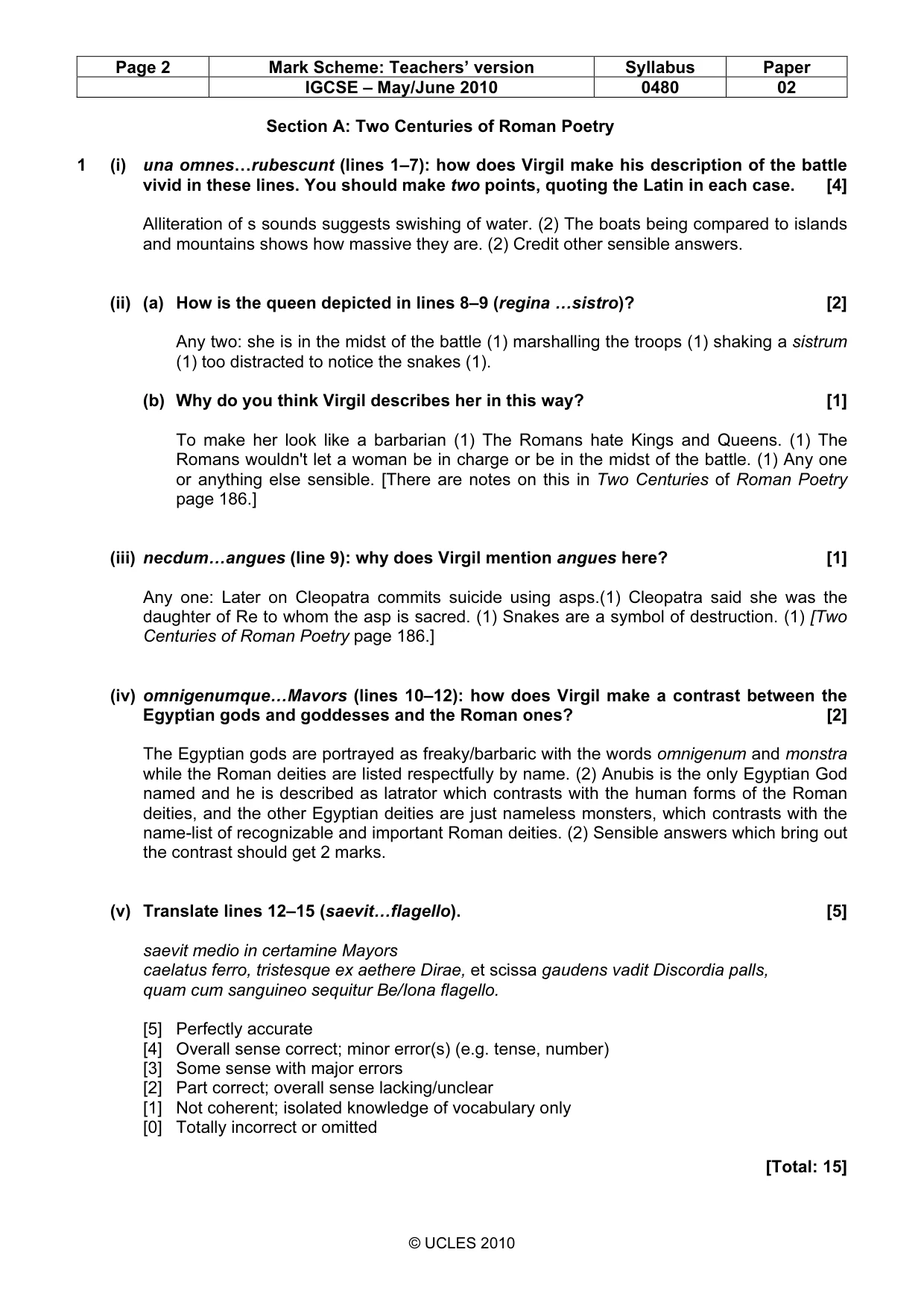 Mark scheme, page 2 of 7