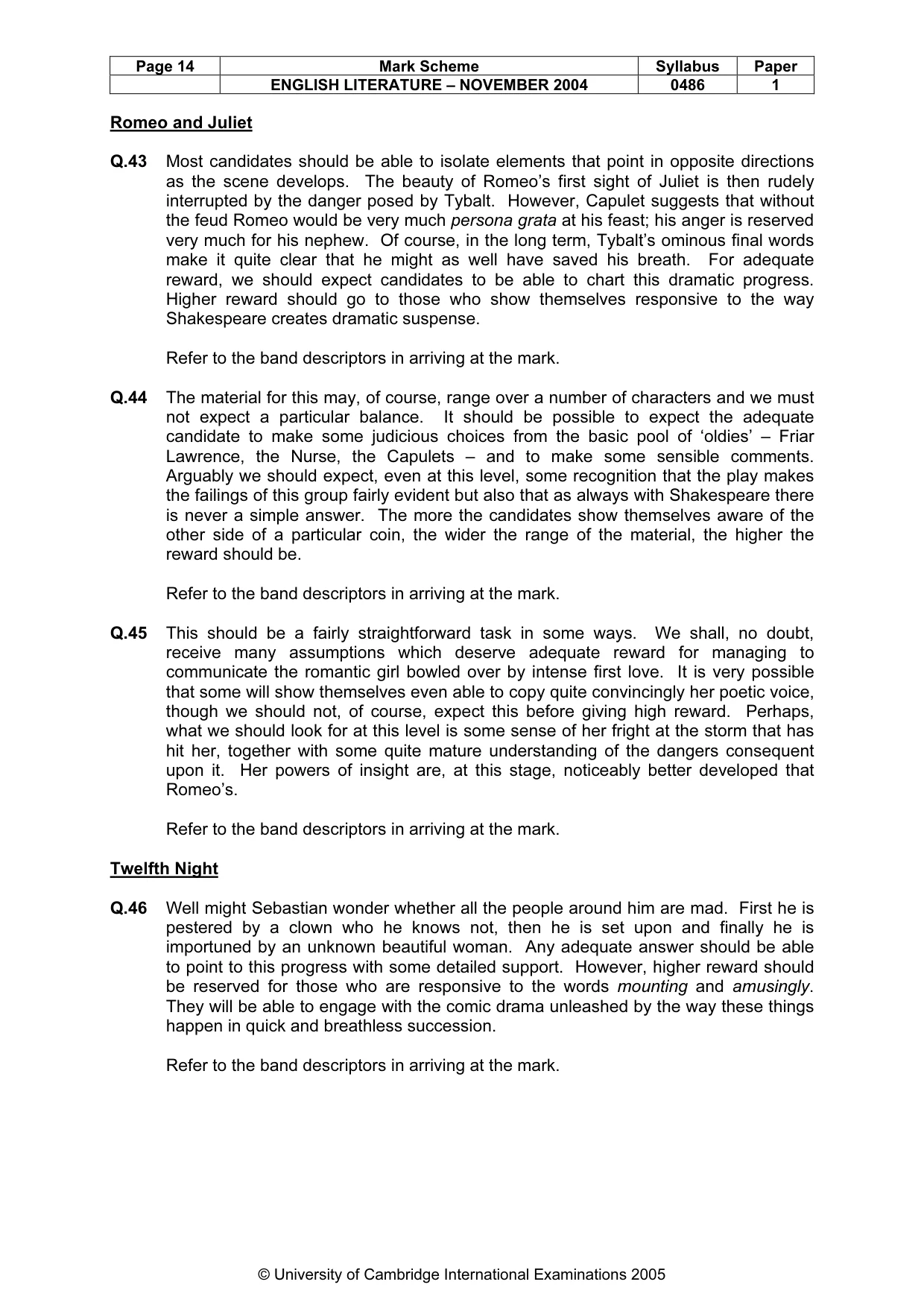 Mark scheme, page 17 of 19