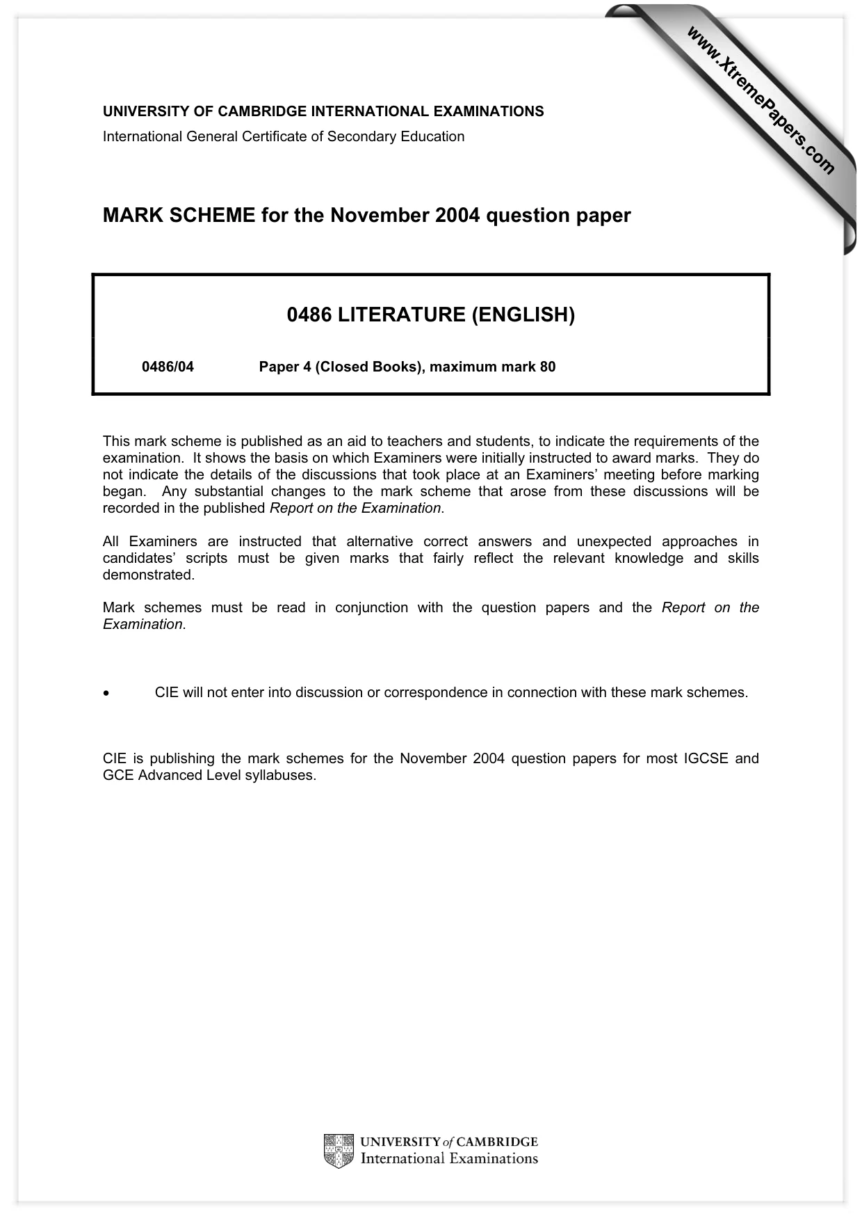 Mark scheme, page 1 of 19