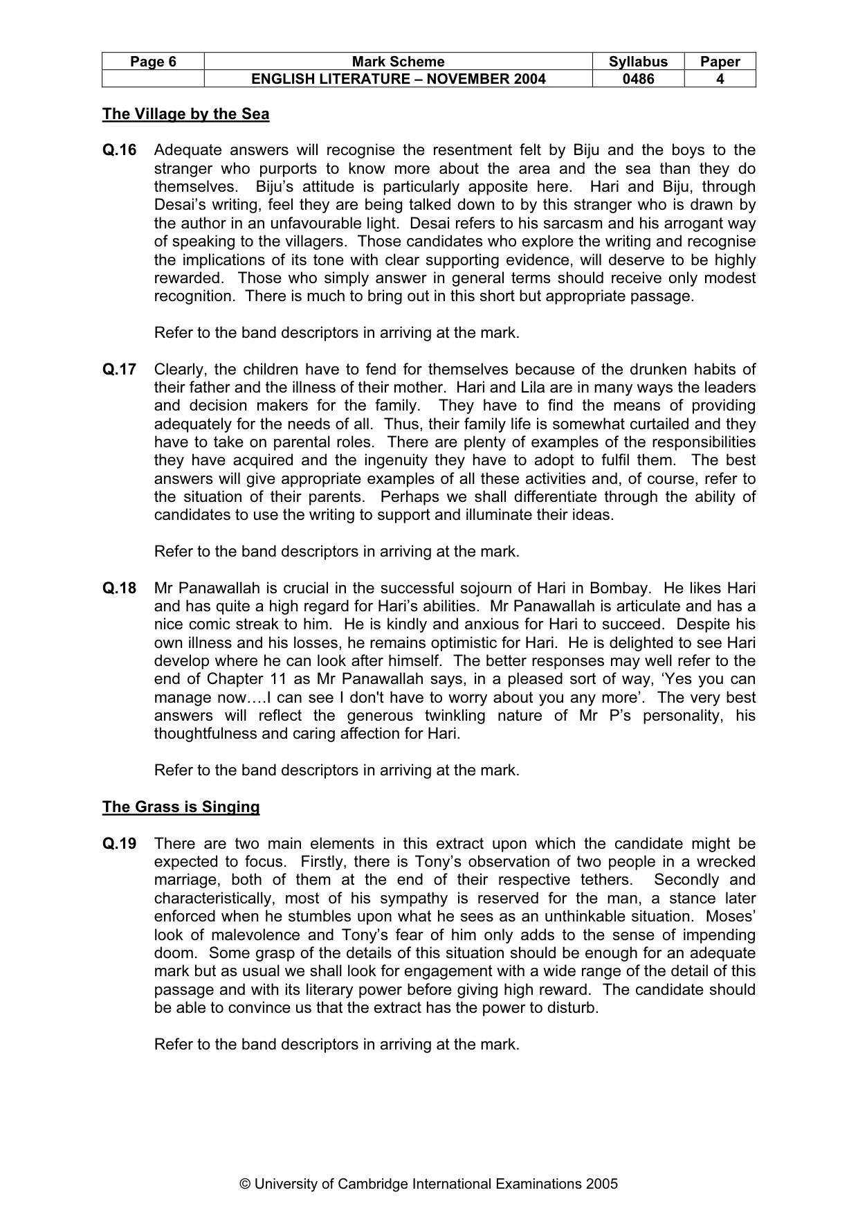 Mark scheme, page 9 of 19