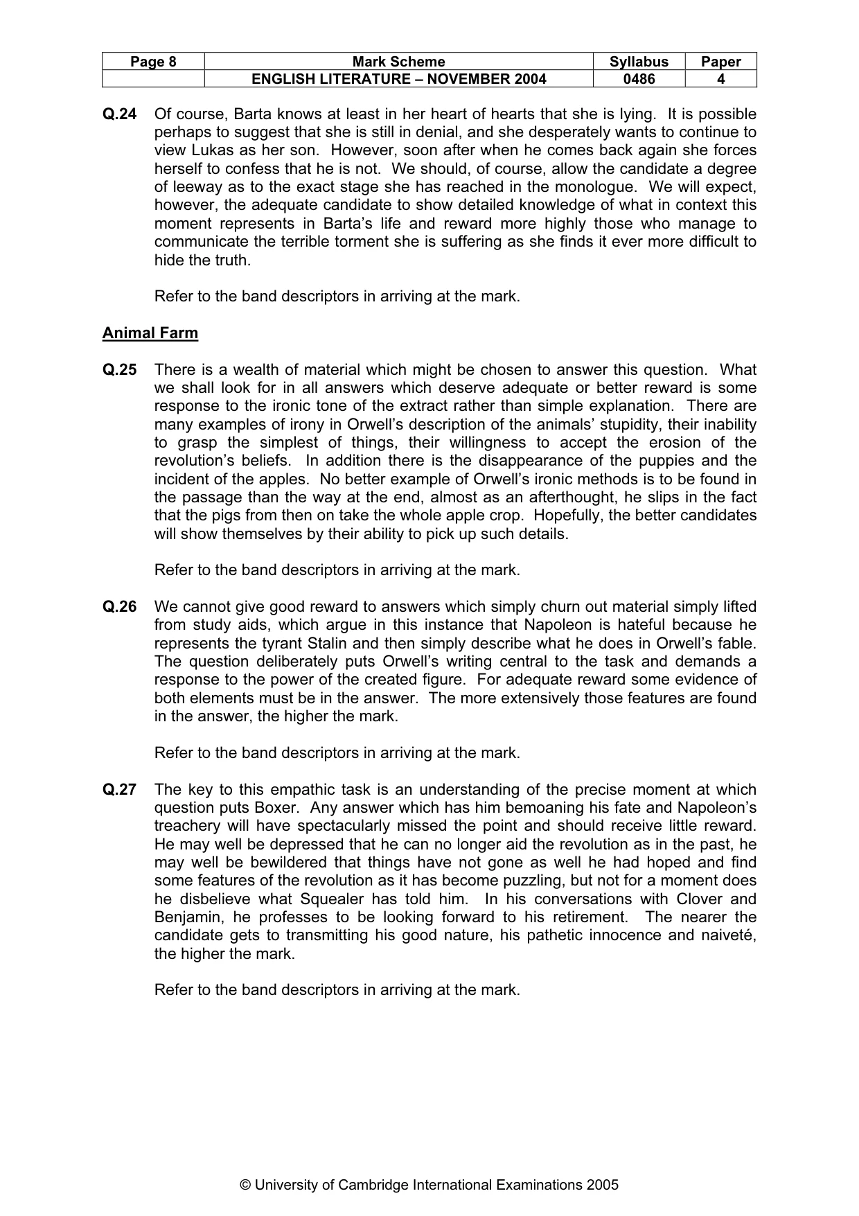 Mark scheme, page 11 of 19