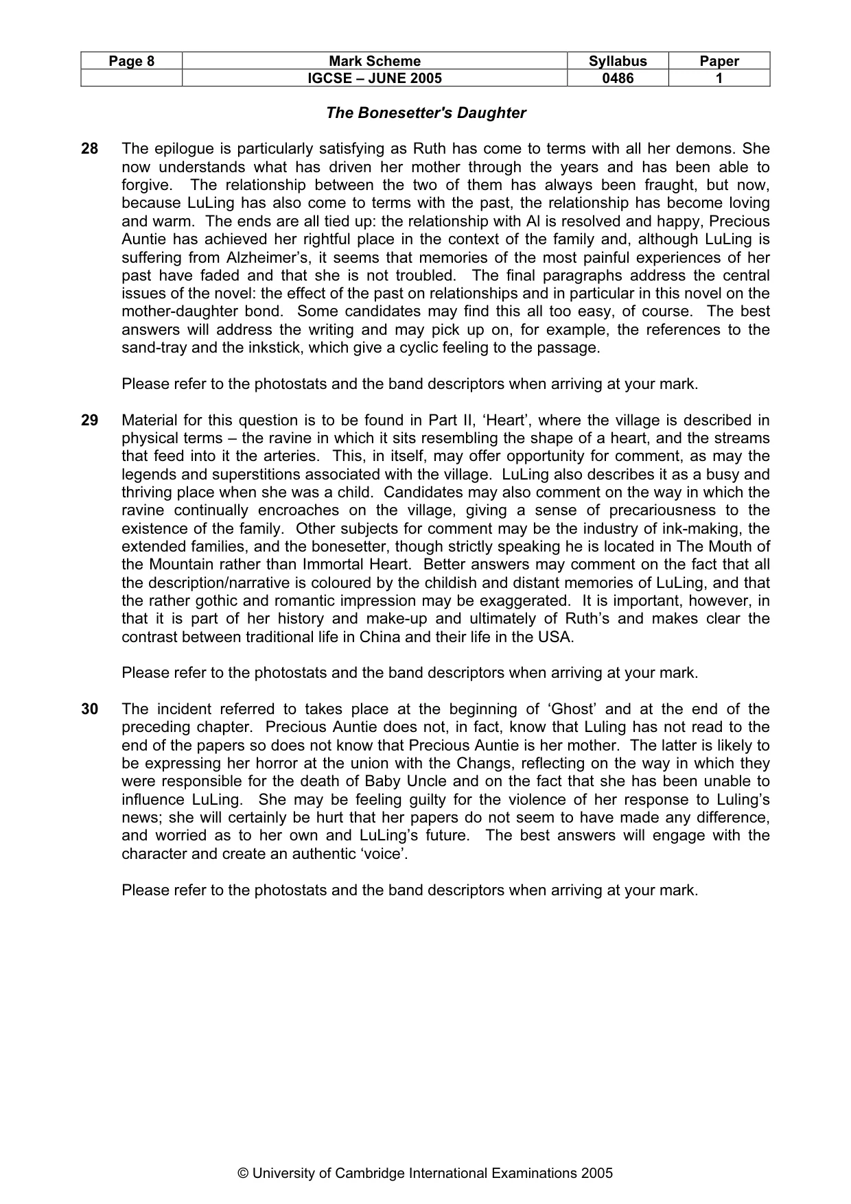Mark scheme, page 11 of 15