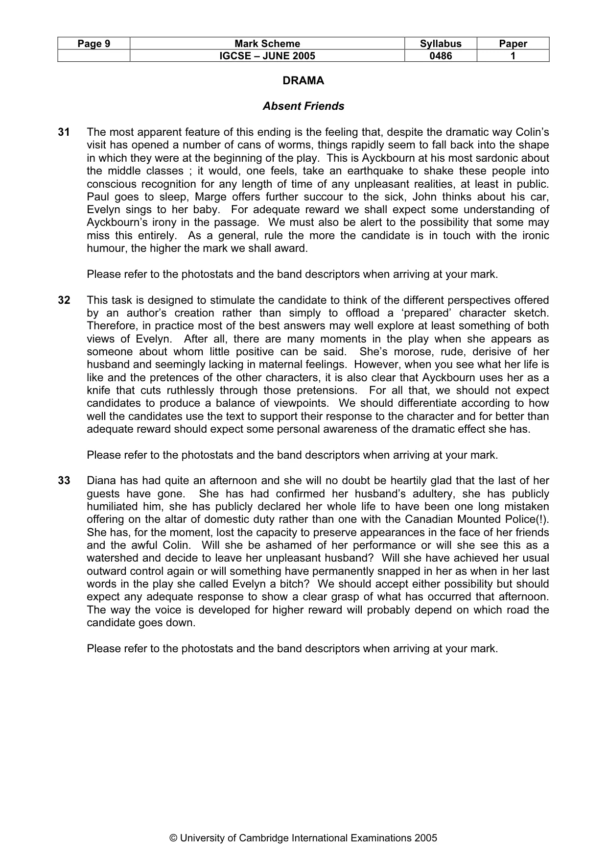 Mark scheme, page 12 of 15