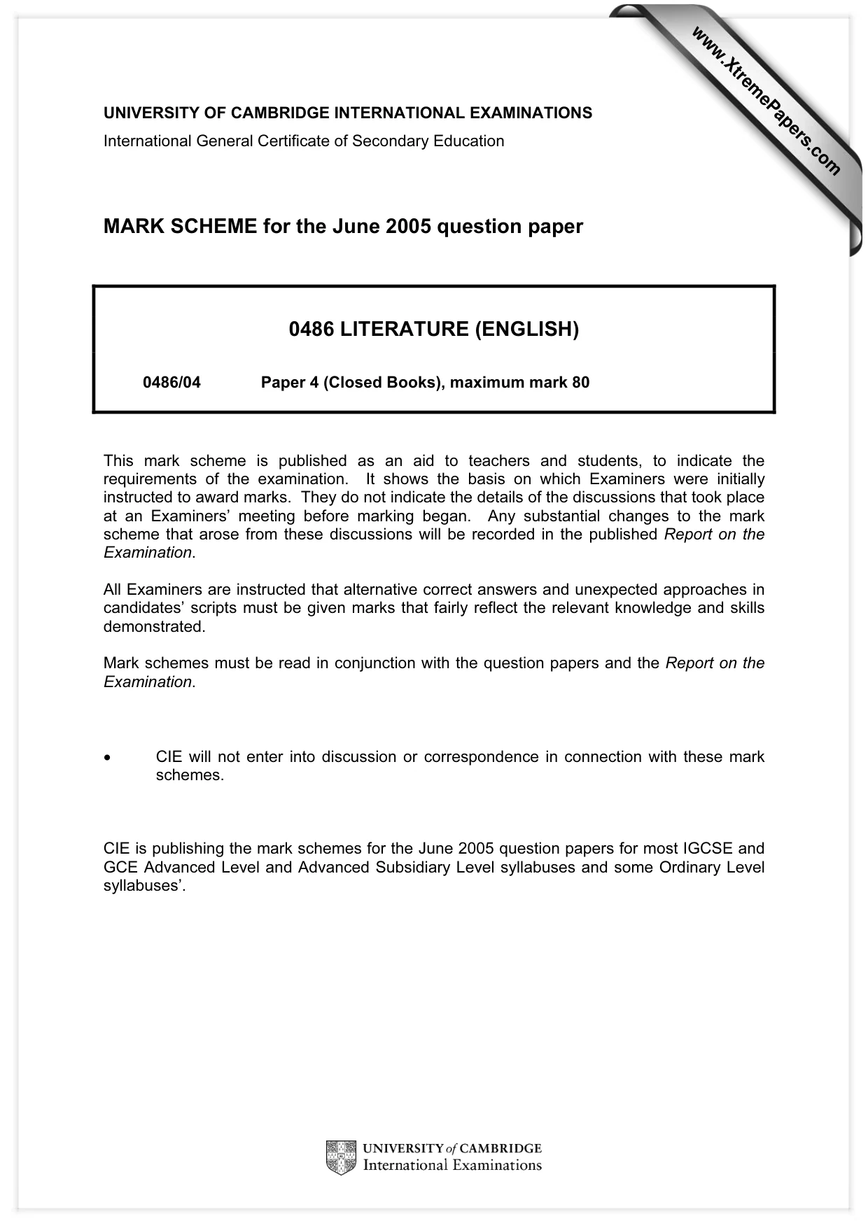 Mark scheme, page 1 of 18