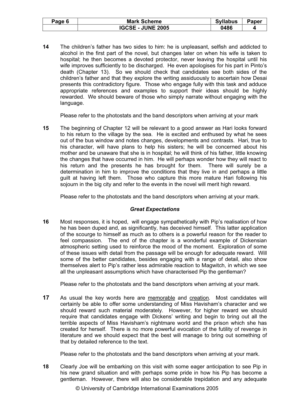 Mark scheme, page 9 of 18