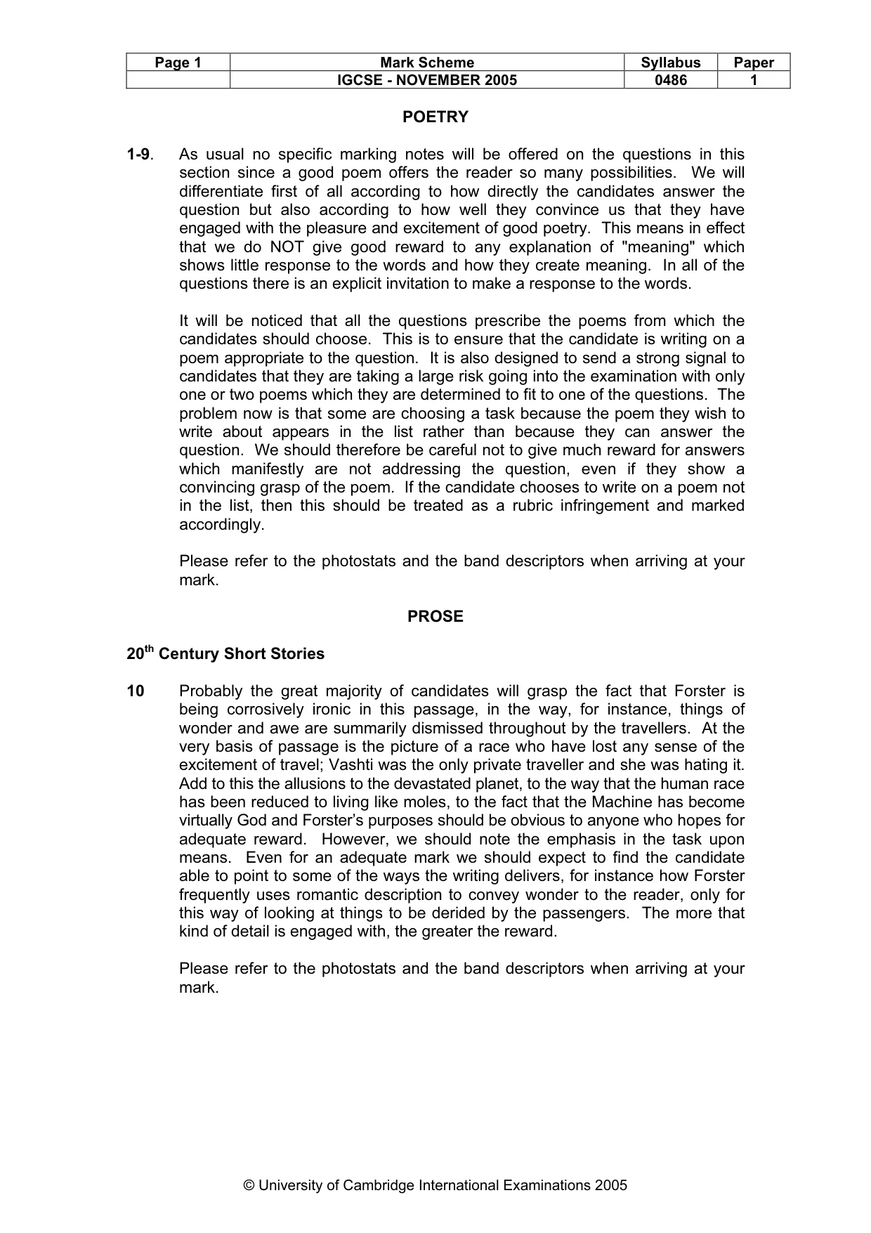 Mark scheme, page 2 of 15