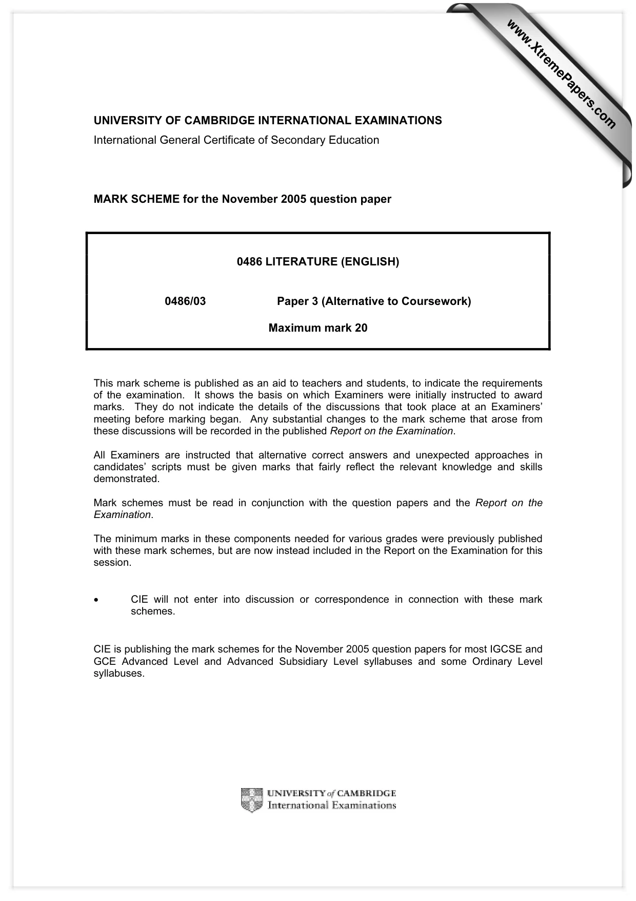 Mark scheme, page 1 of 4
