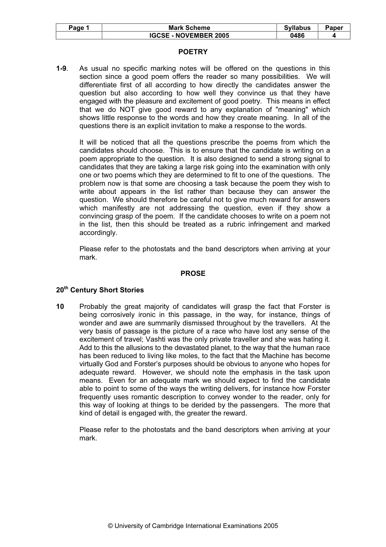 Mark scheme, page 2 of 15