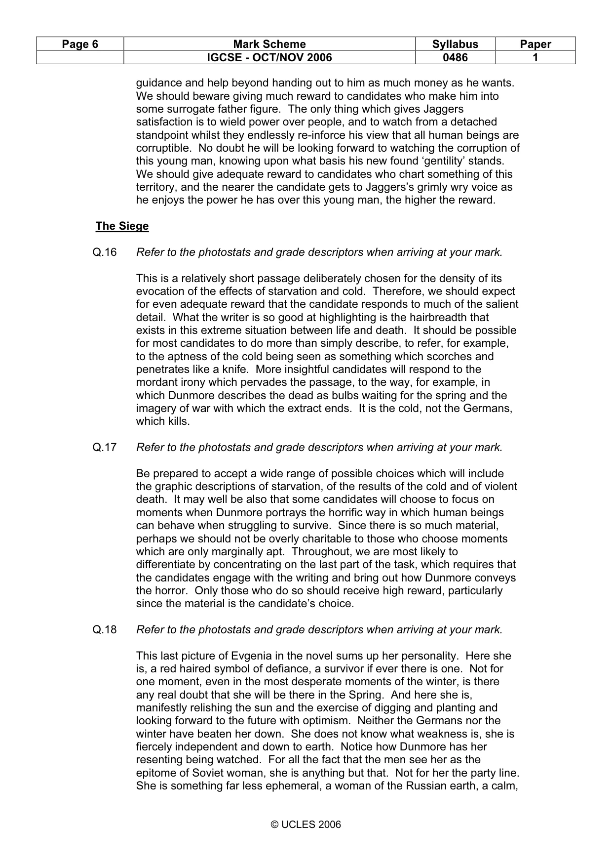 Mark scheme, page 6 of 16