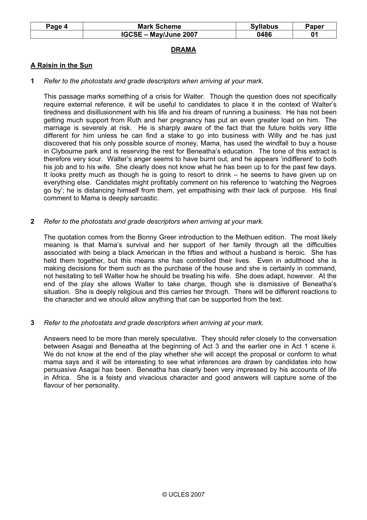 Mark scheme, page 4 of 17