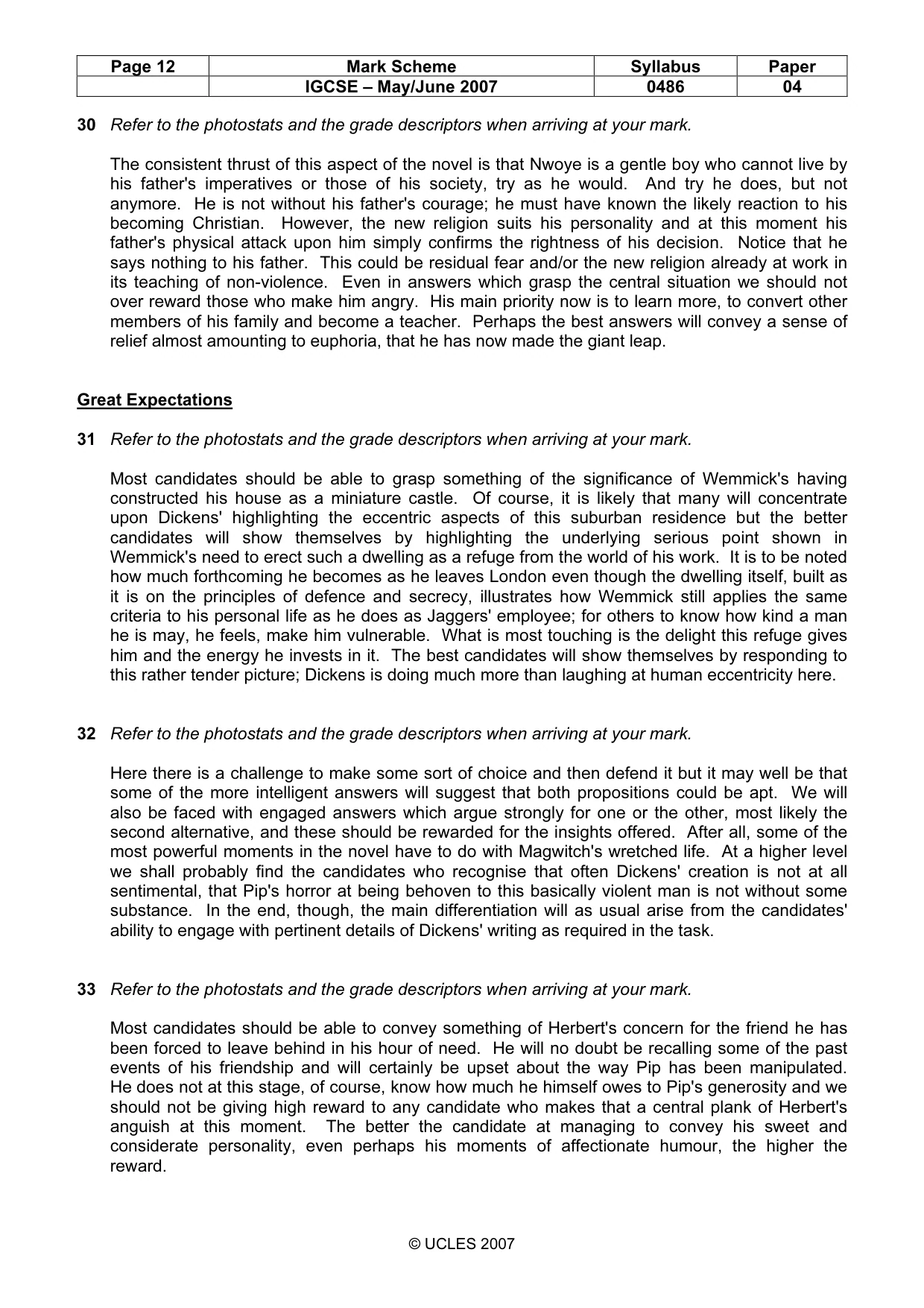Mark scheme, page 12 of 18