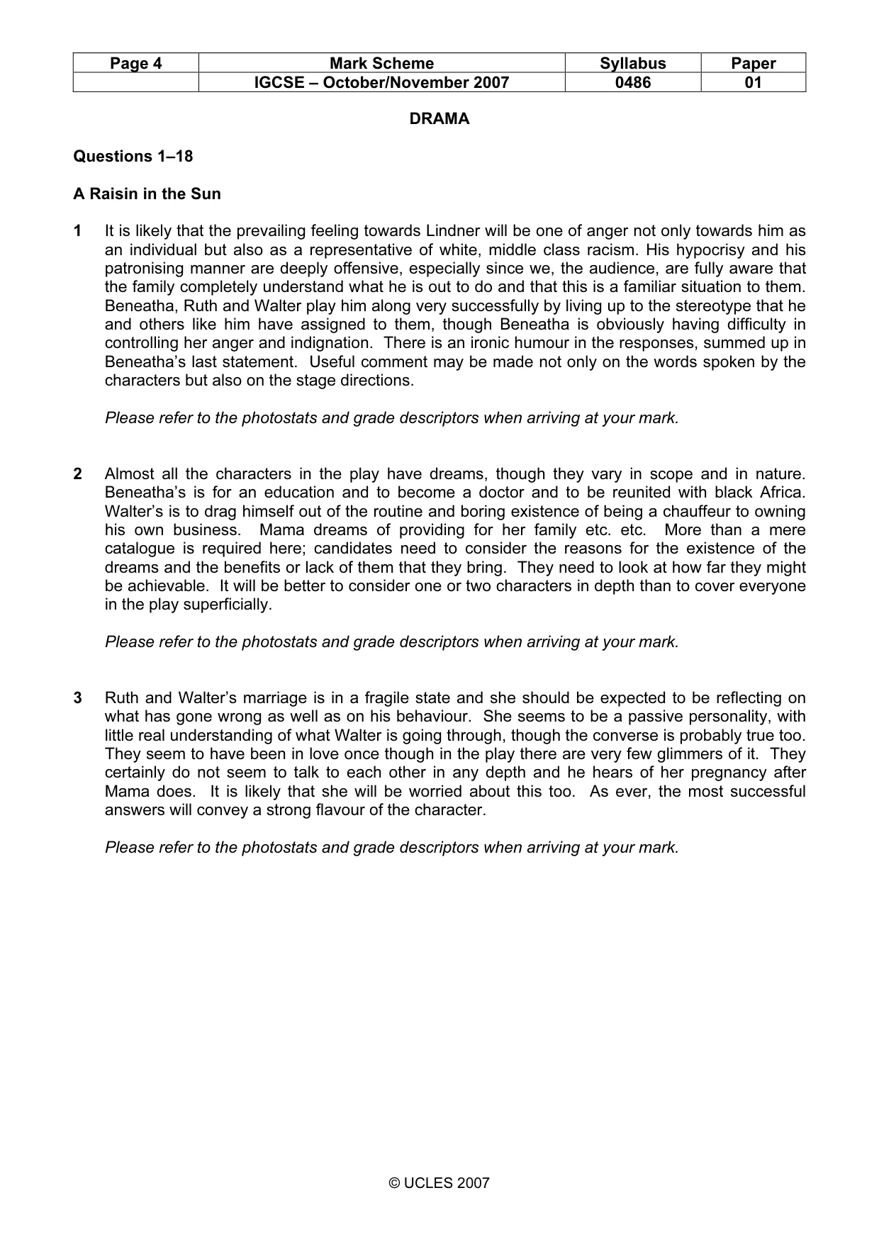Mark scheme, page 4 of 18